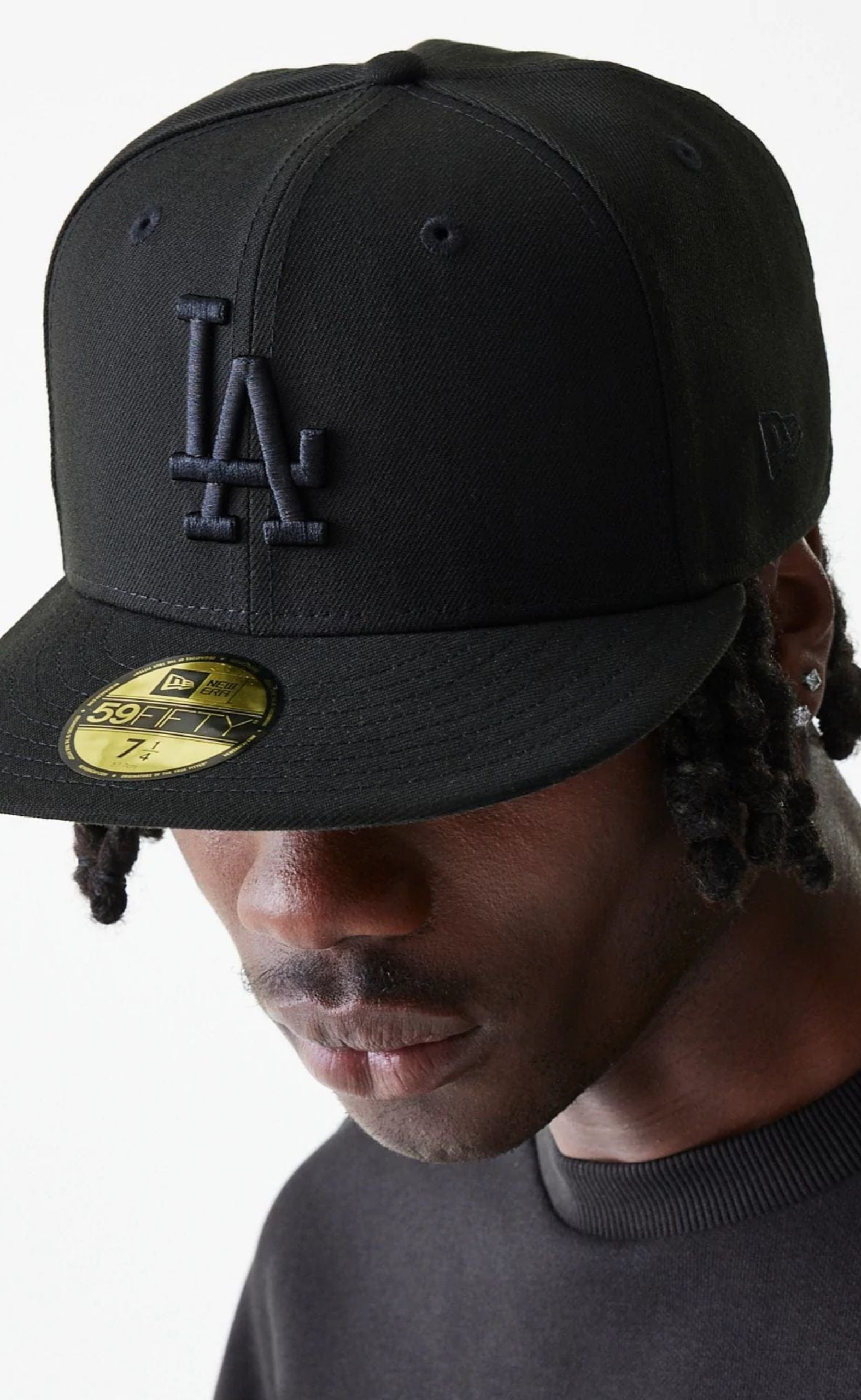 LOS ANGELES LEAGUE ESSENTIAL 59FIFTY BLACK HAT