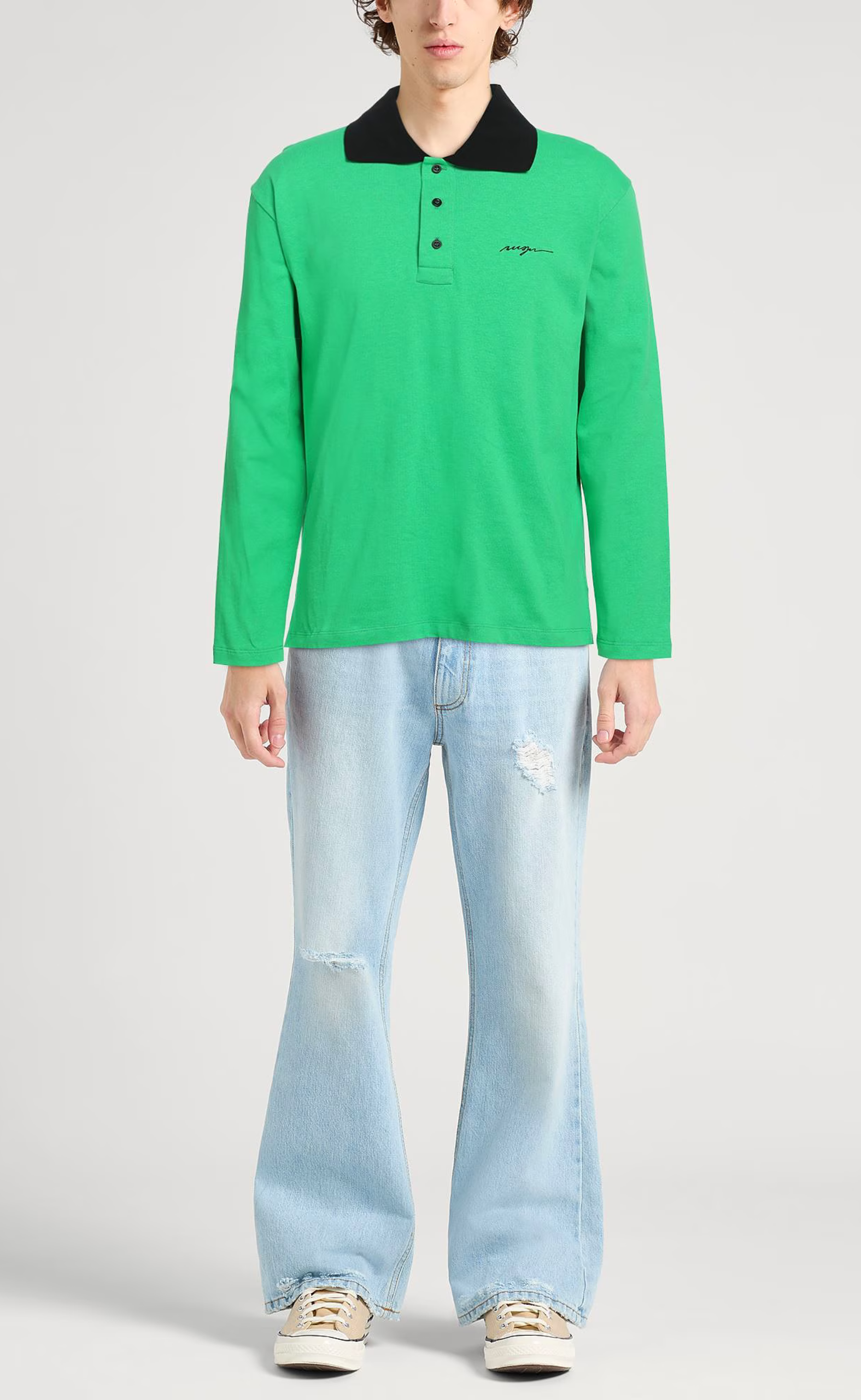 NEW SIGNATURE GREEN LONG SLEEVE