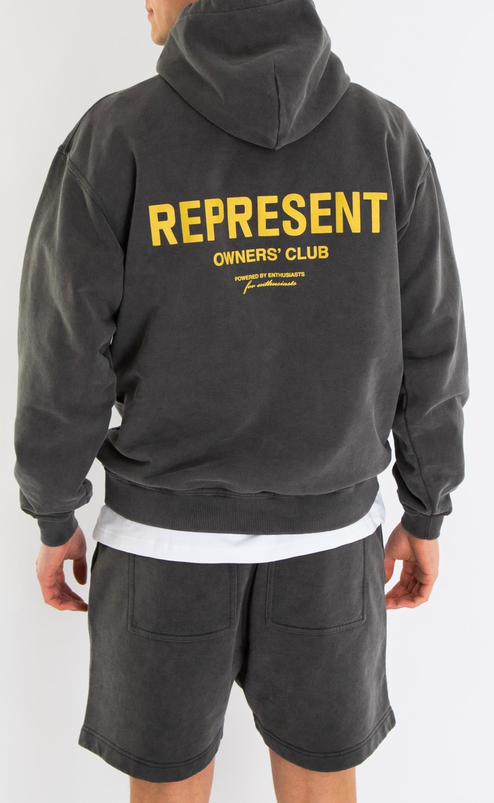OWNERS CLUB V.GREY YELLOW HOODIE