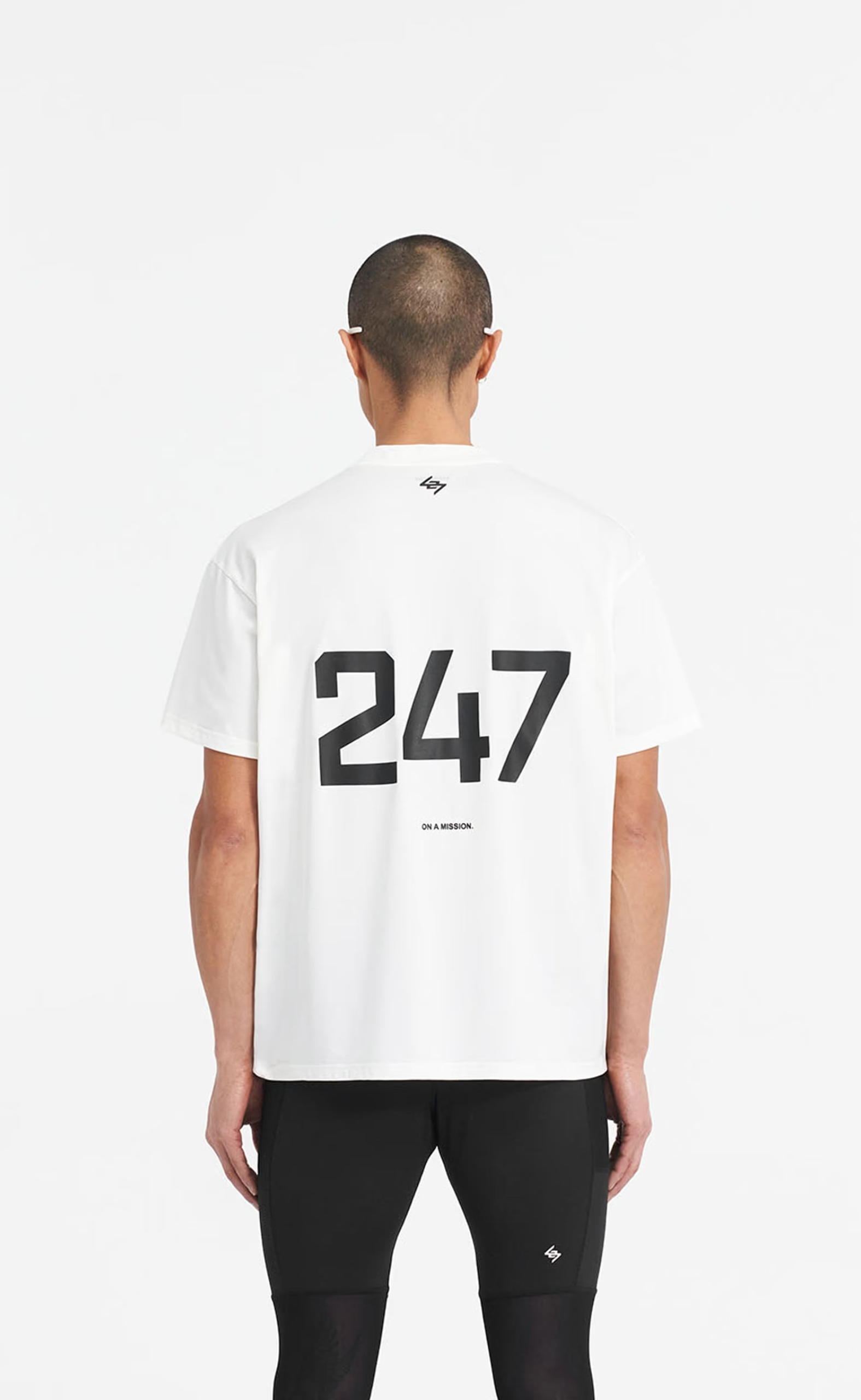 247 OVERSIZED FLAT WHITE T-SHIRT