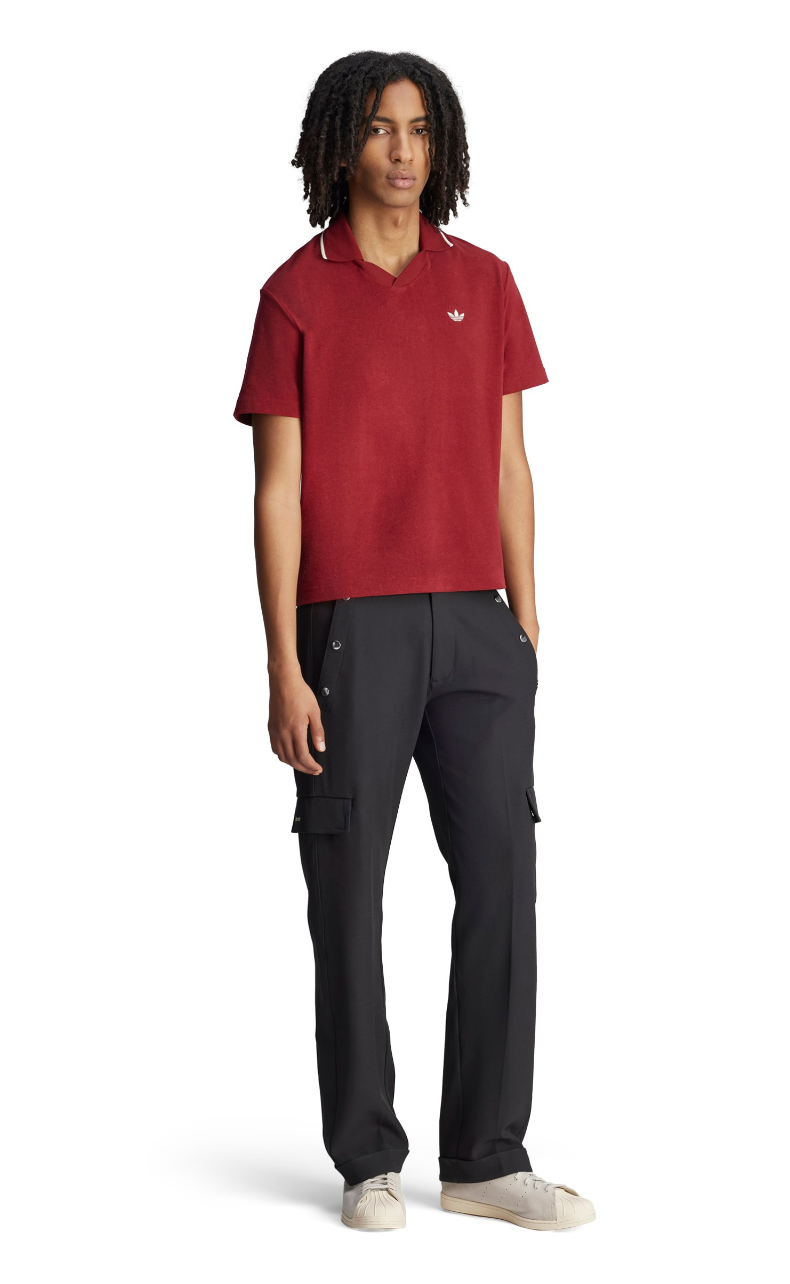 WB TERRY COLLEGIATE BURGUNDY POLO