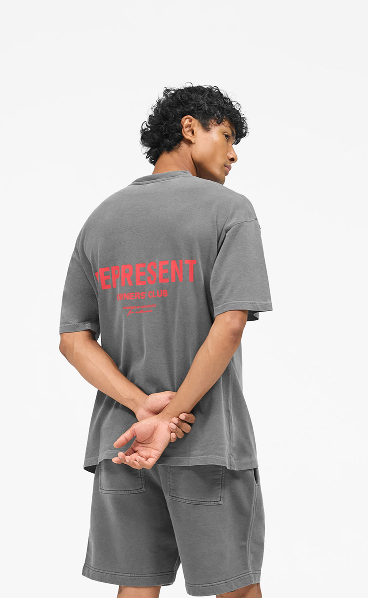 REPRESENT OWNERS CLUB WASHED BLACK T-SHIRT