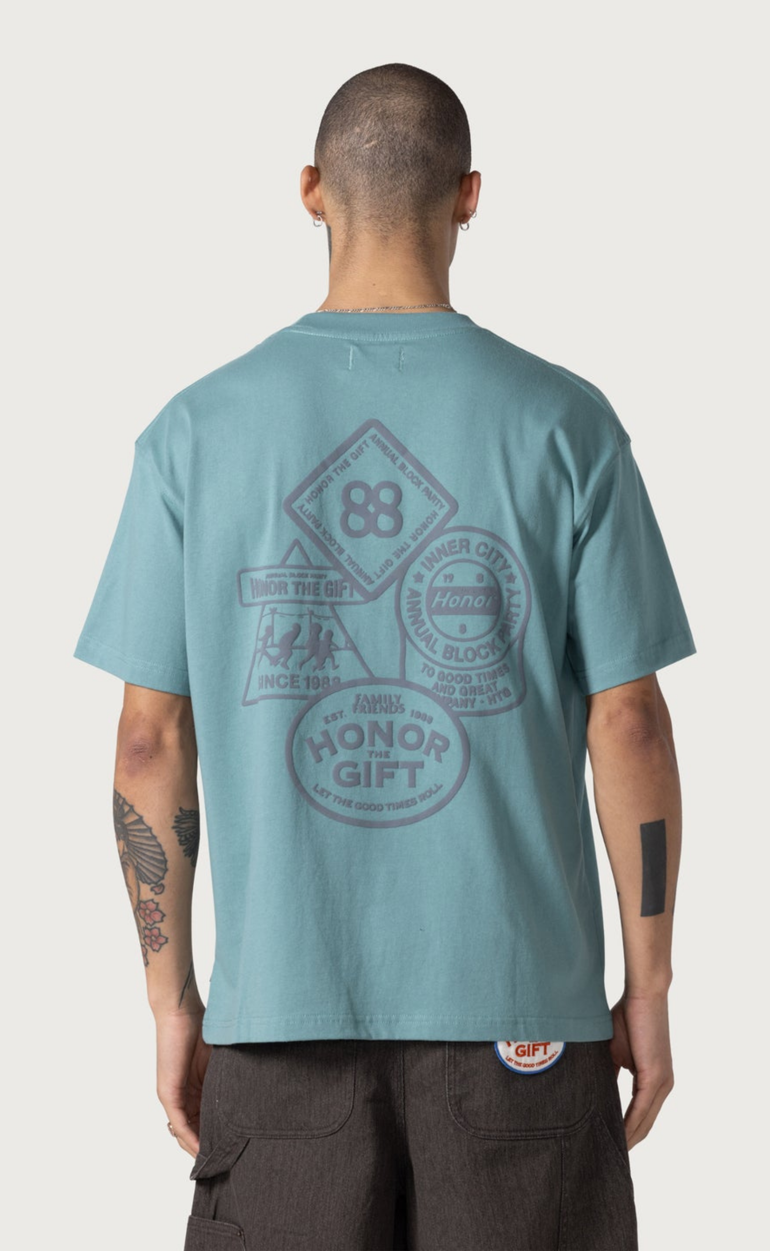 88 BLOCK GREEN T-SHIRT