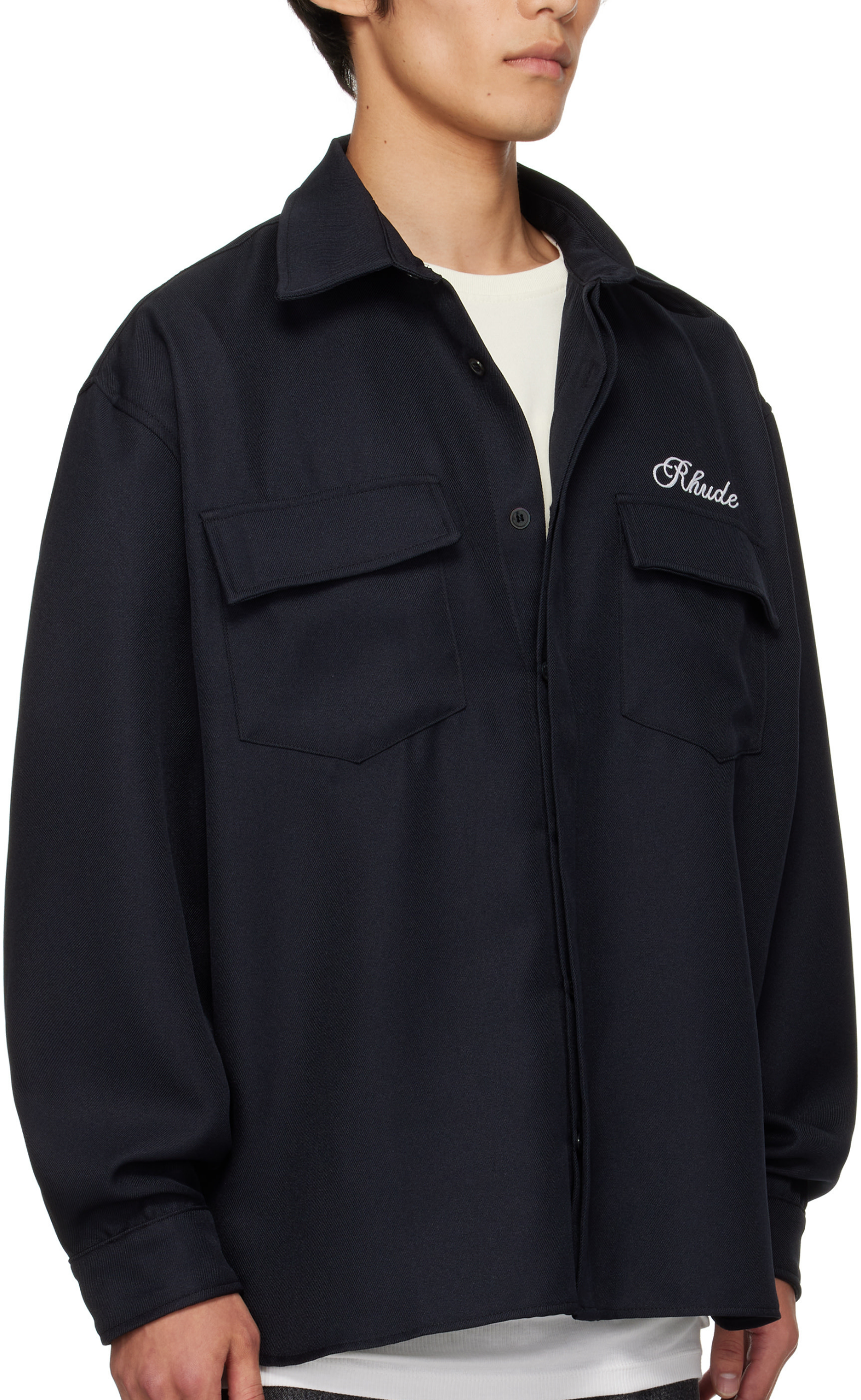 BOXY WORK BLACK SHIRT