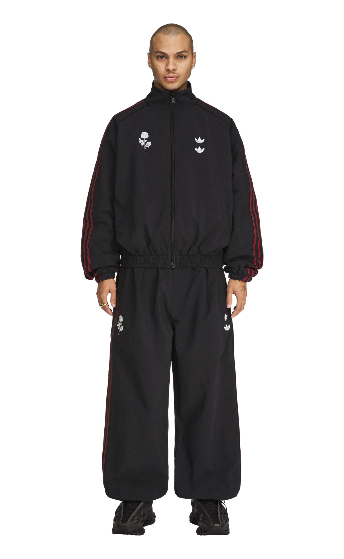 CHAVARRIA WOVEN TRACK BLACK PANT