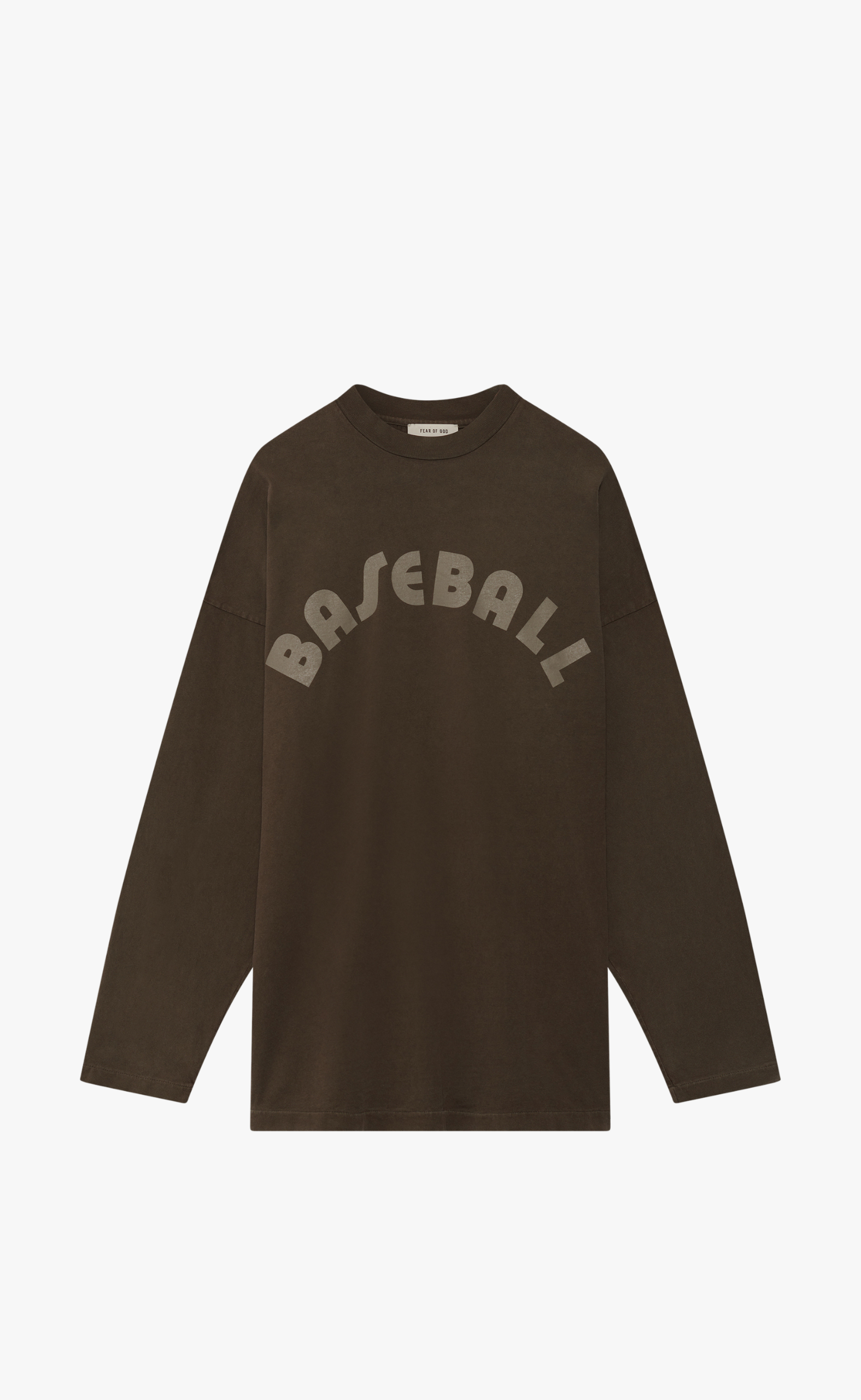 BASEBALL FADED BROWN LONGSLEEVE