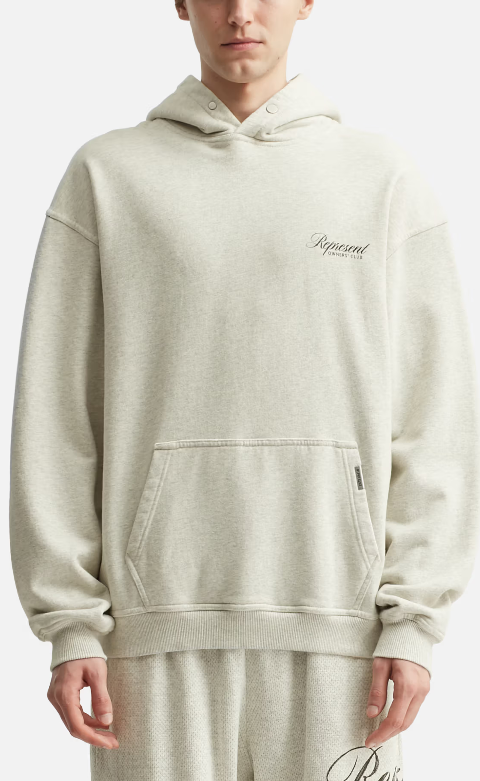 OWNERS CLUB SCRIPT CREAM MARL HOODIE