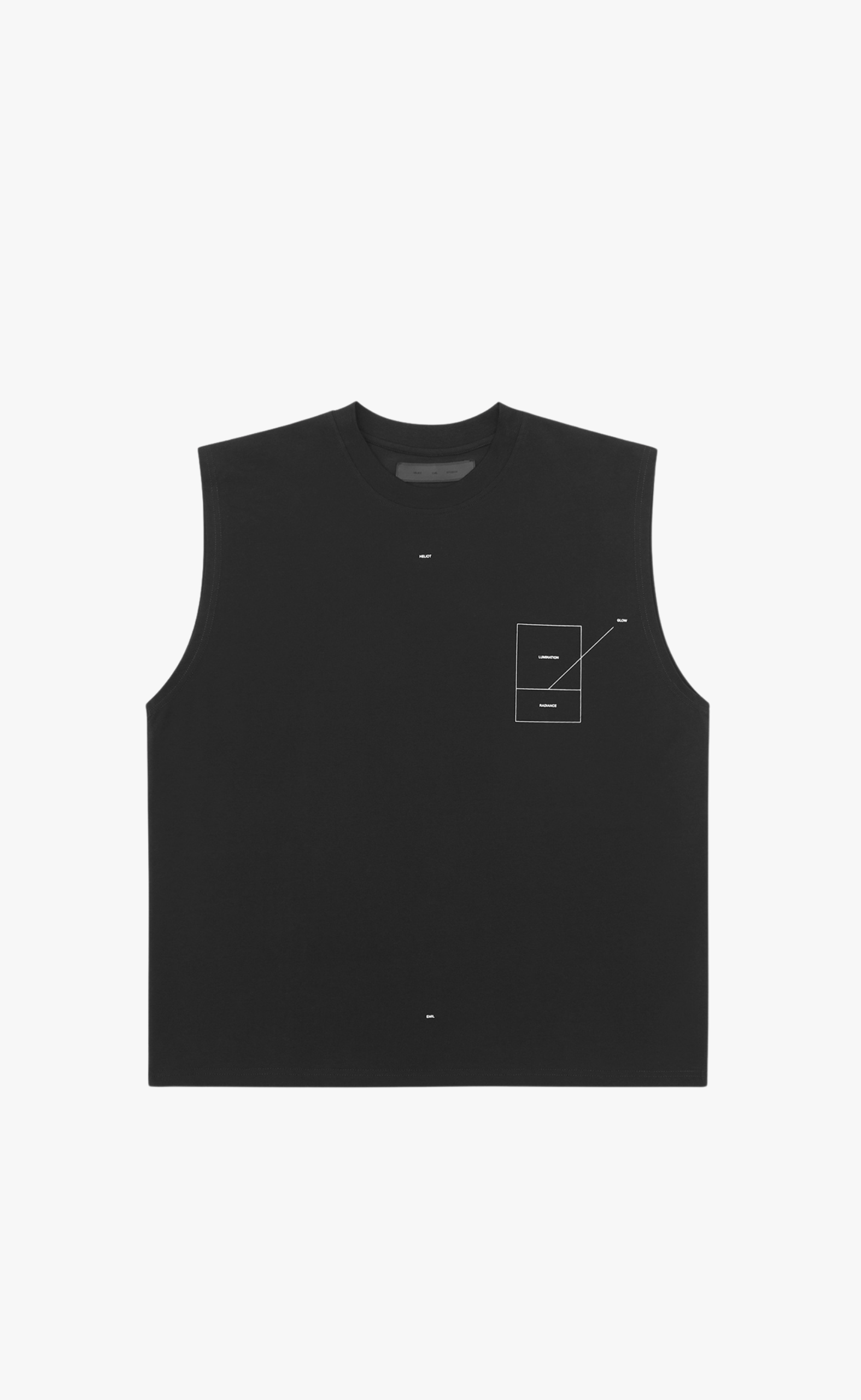 RETINA SLEEVES BLACK T-SHIRT