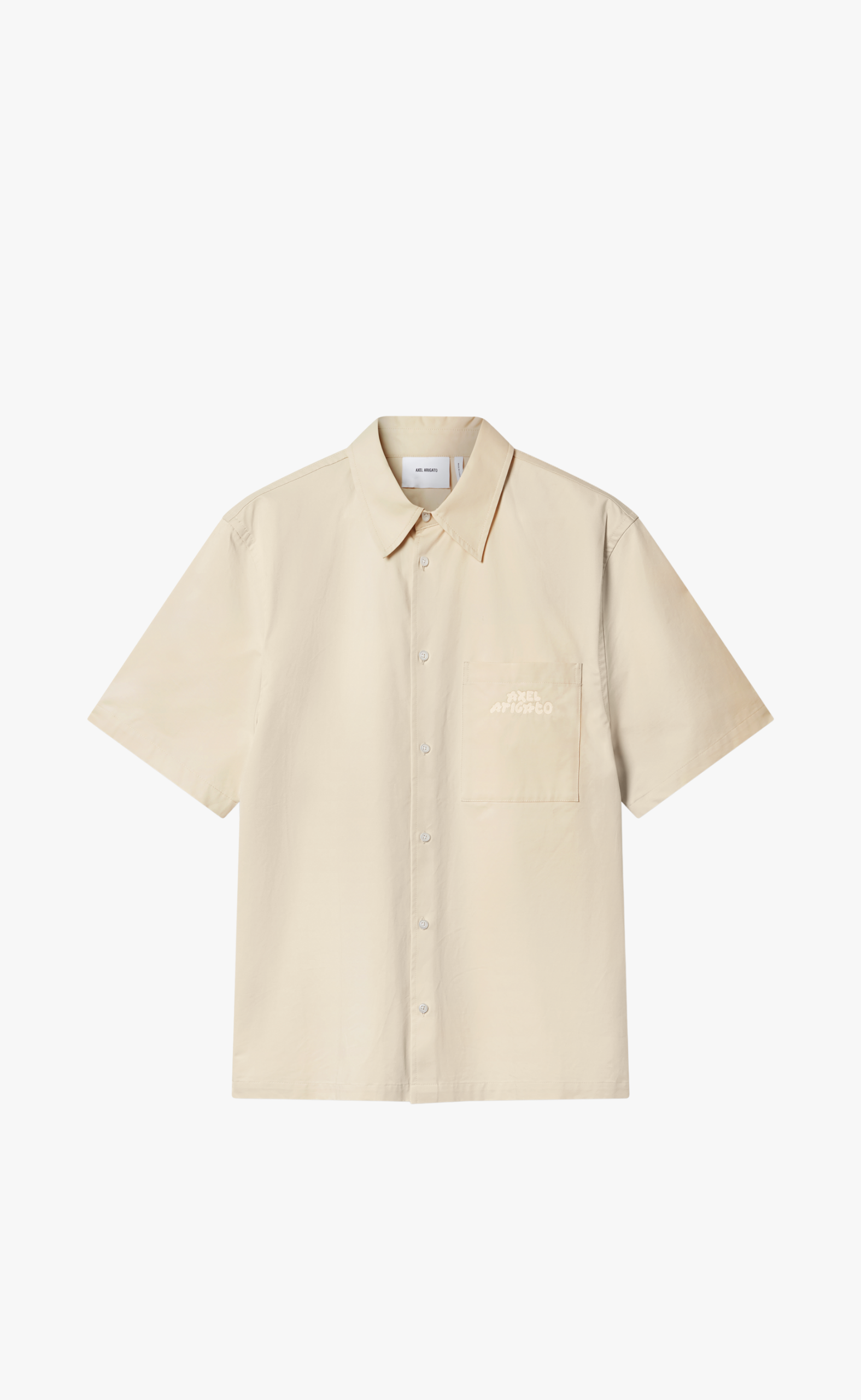 DREW SHORT SLEEVE BEIGE SHIRT