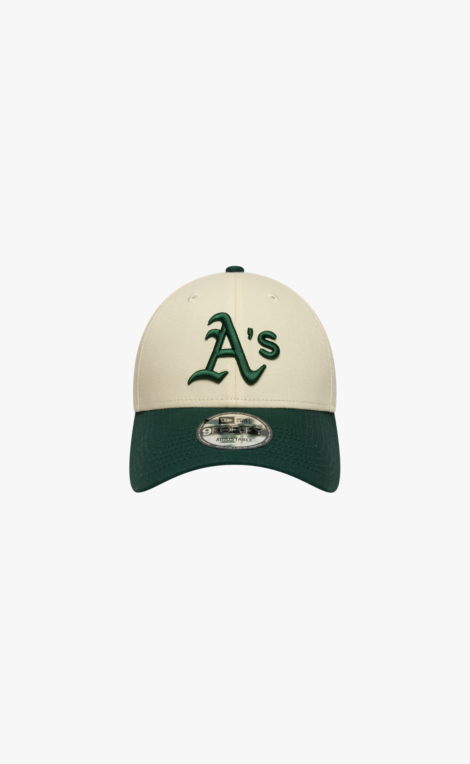 OAKLAND ATHLETICS COLOUR BLOCK 9FORTY CREAM GREEN HAT