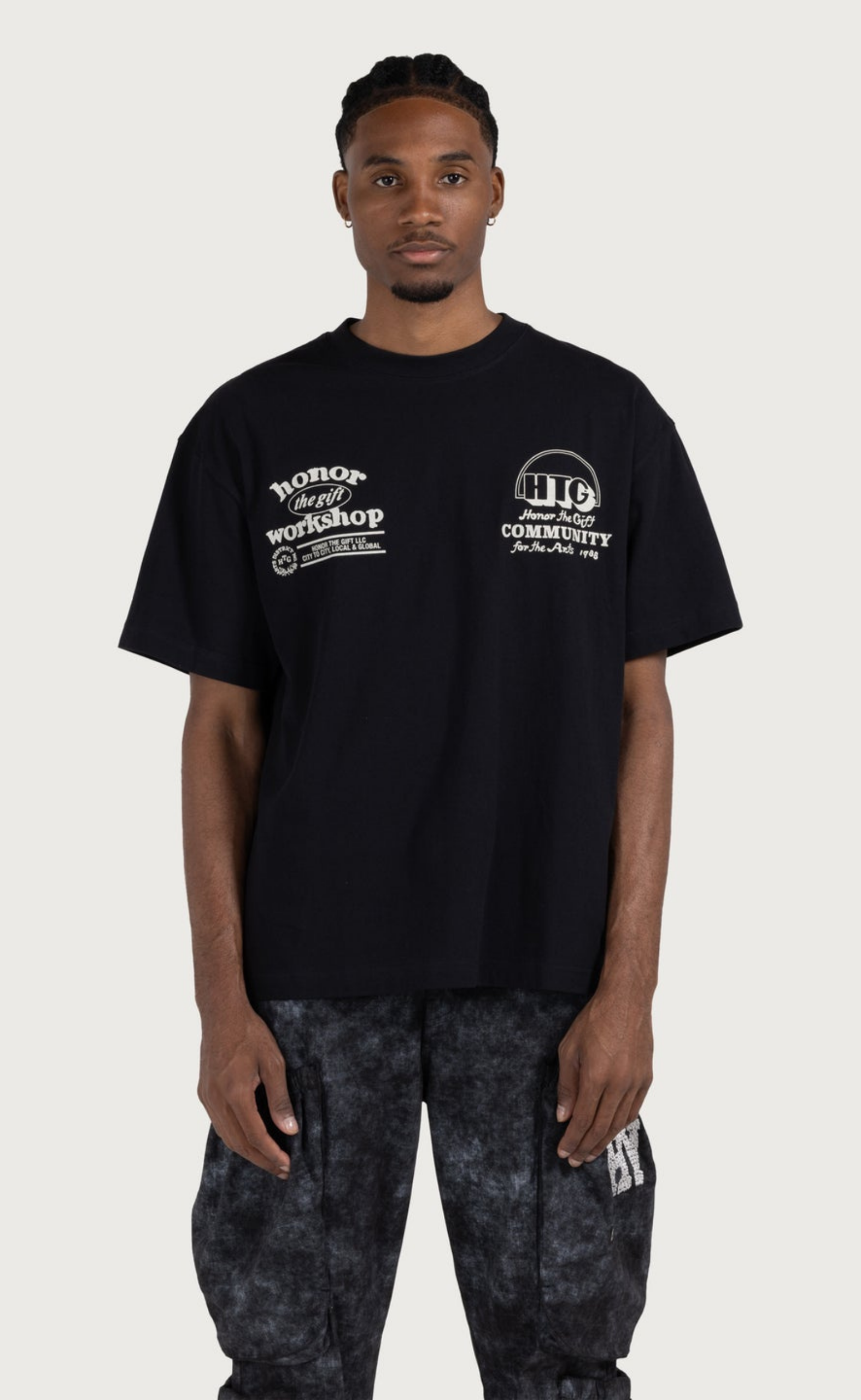 HONOR WORKSHOP BLACK T-SHIRT