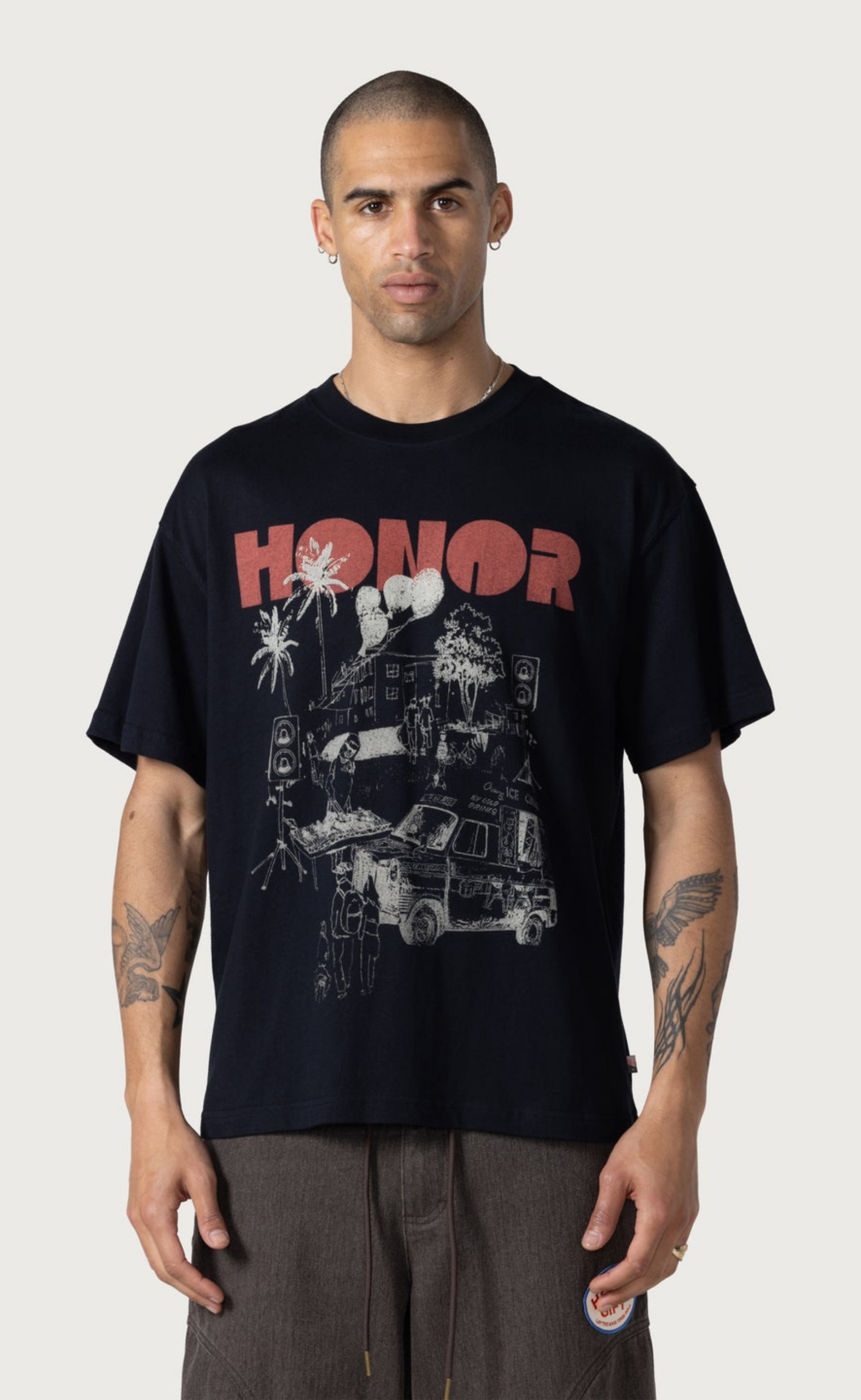BLOCK PARTY BLACK T-SHIRT
