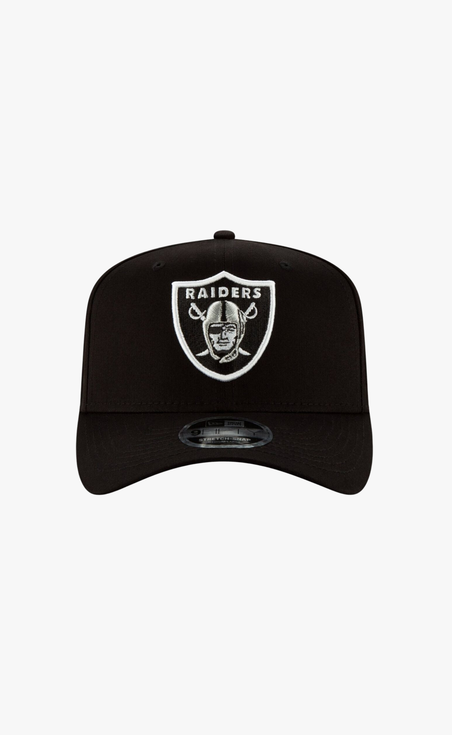 TEAM 9FIFTY STRETCH SNAP BLACK WHITE HAT