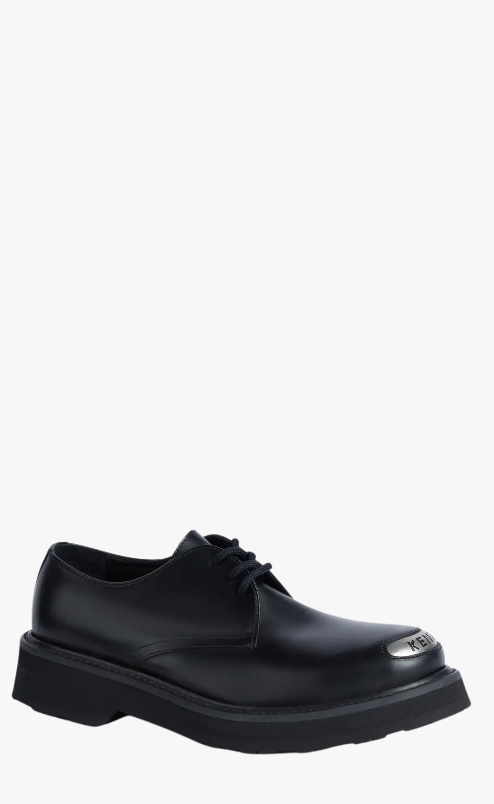 KENZO SMILE DERBIES IN LEATHER BLACK LOAFER