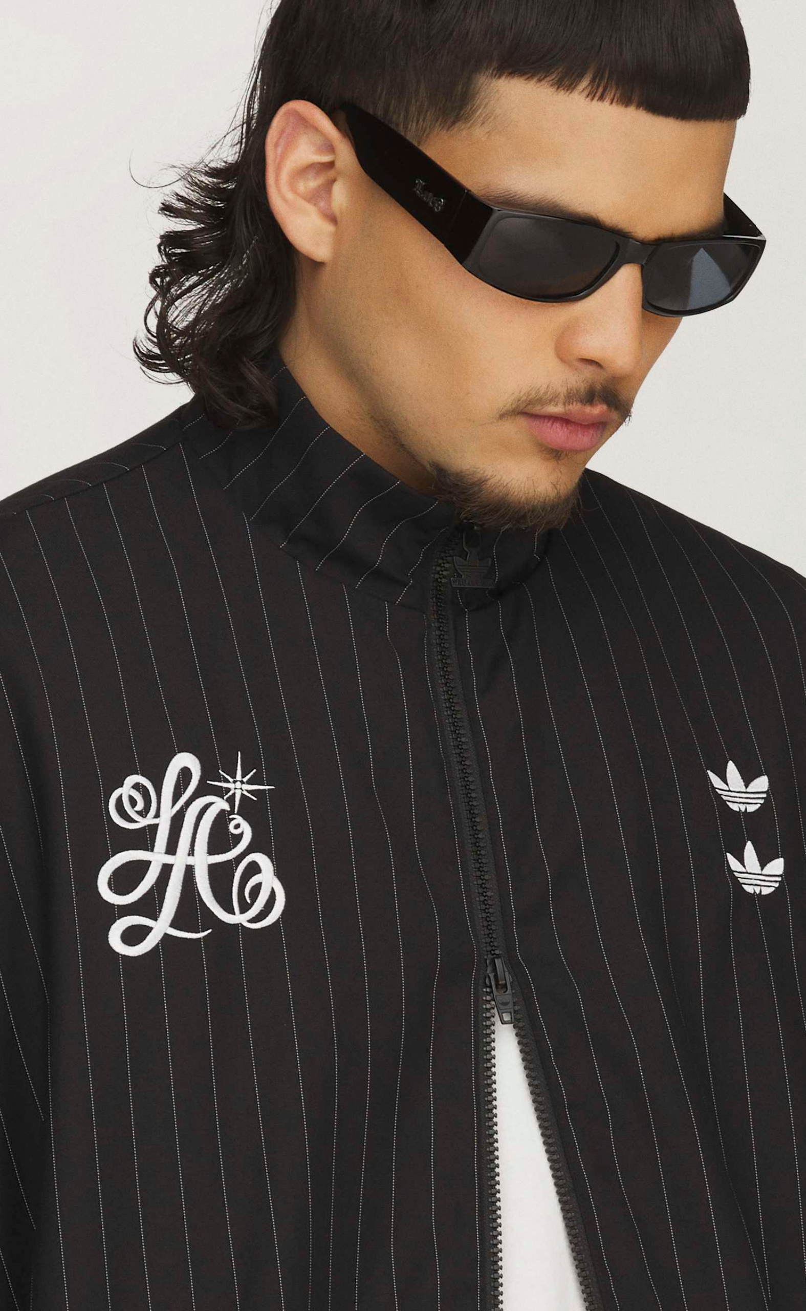 WC PINSTRIPE BLACK TRACK JACKET