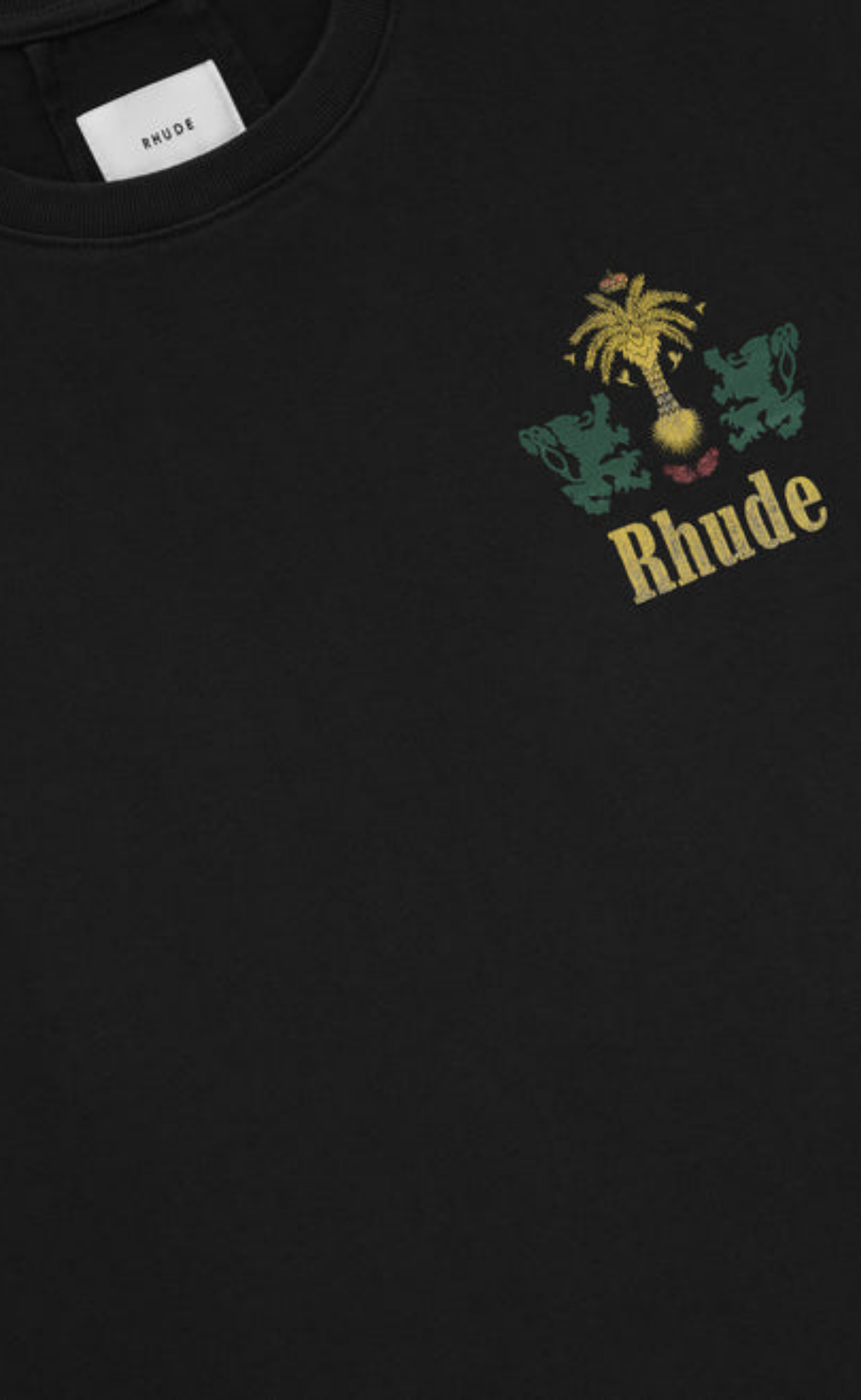 RHUDE TABACO BLACK T-SHIRT