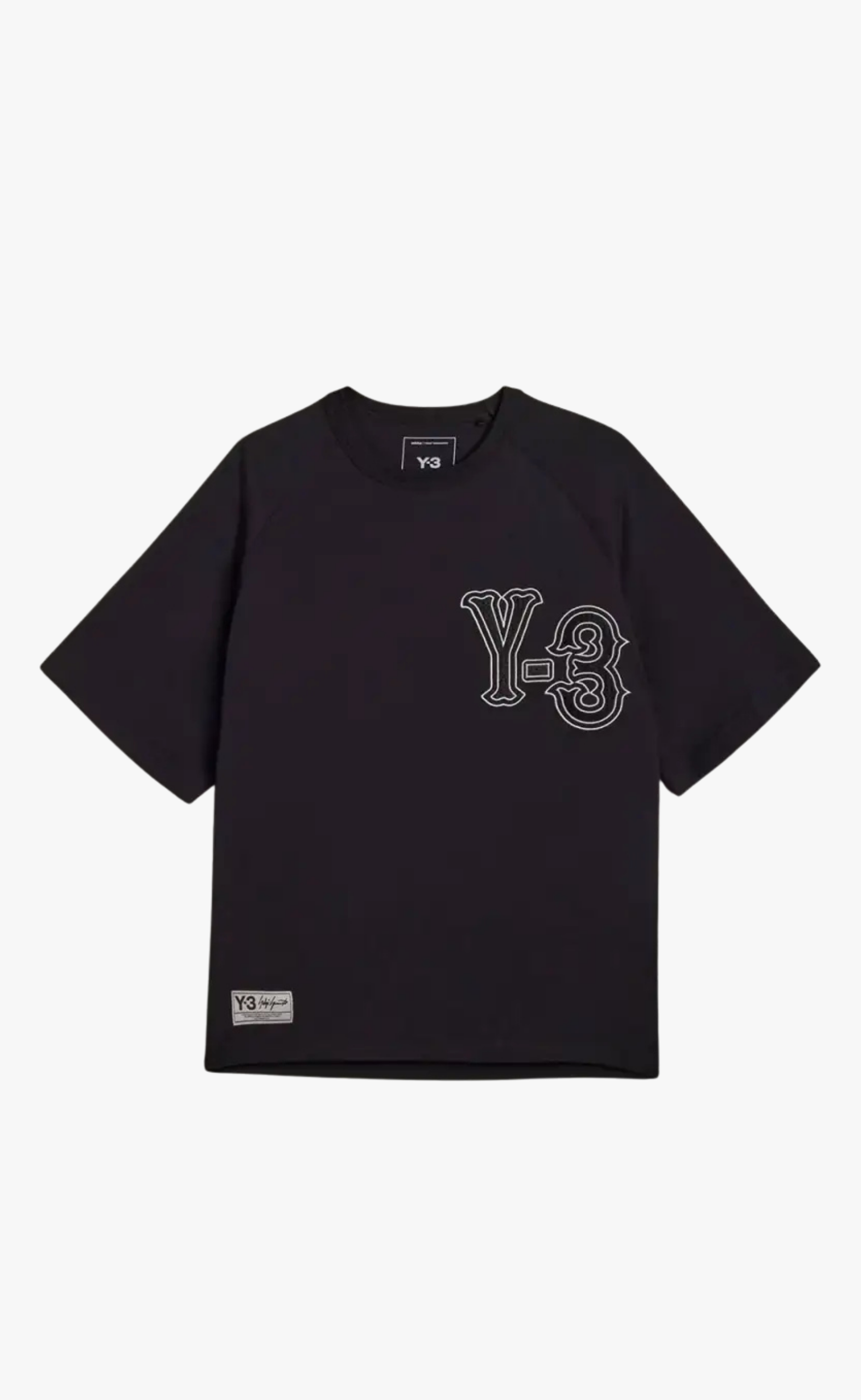 Y-3 ELITE 5 GFX COTTON BLACK T-SHIRT