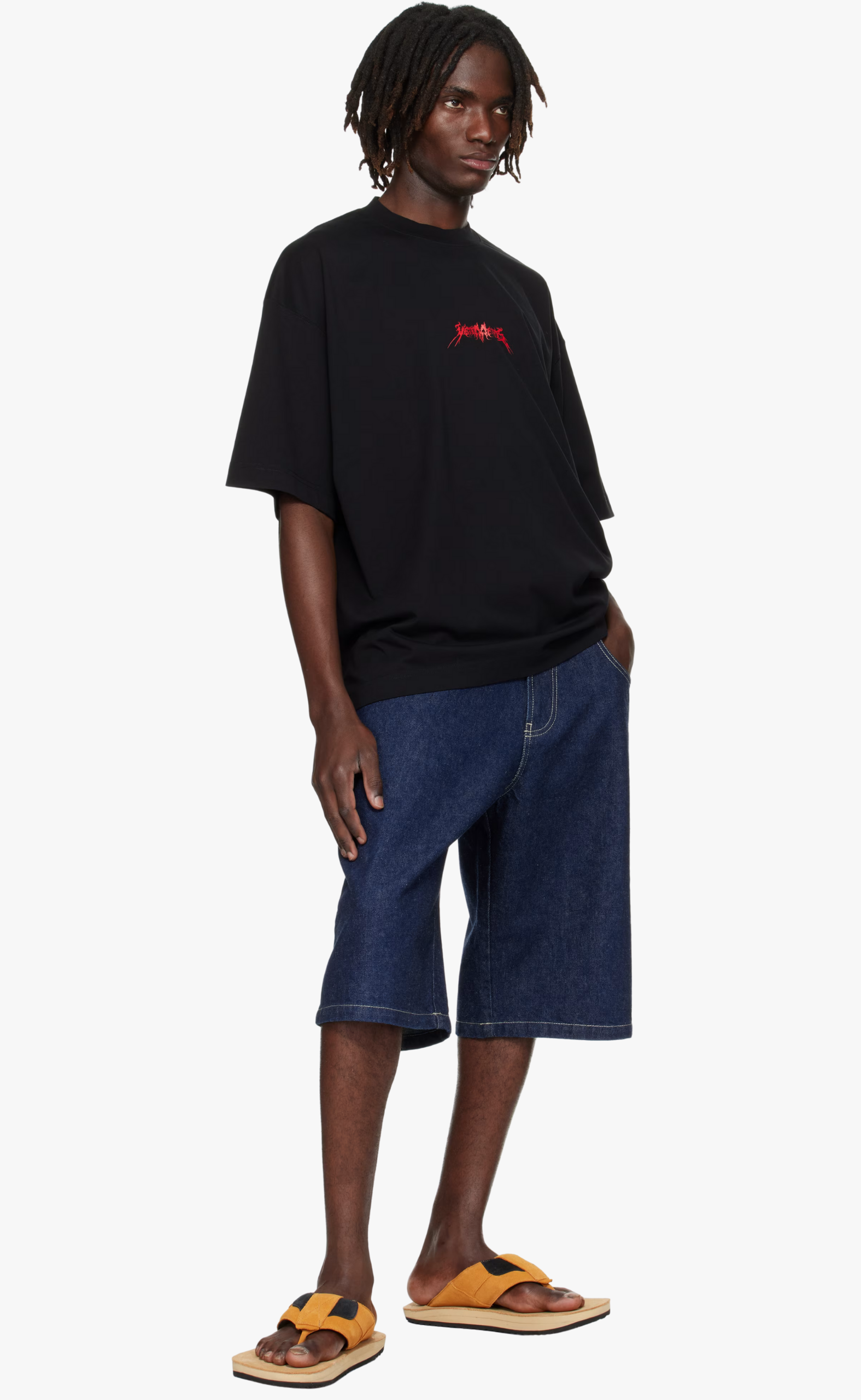 METAL LOGO REGULAR BLACK T-SHIRT