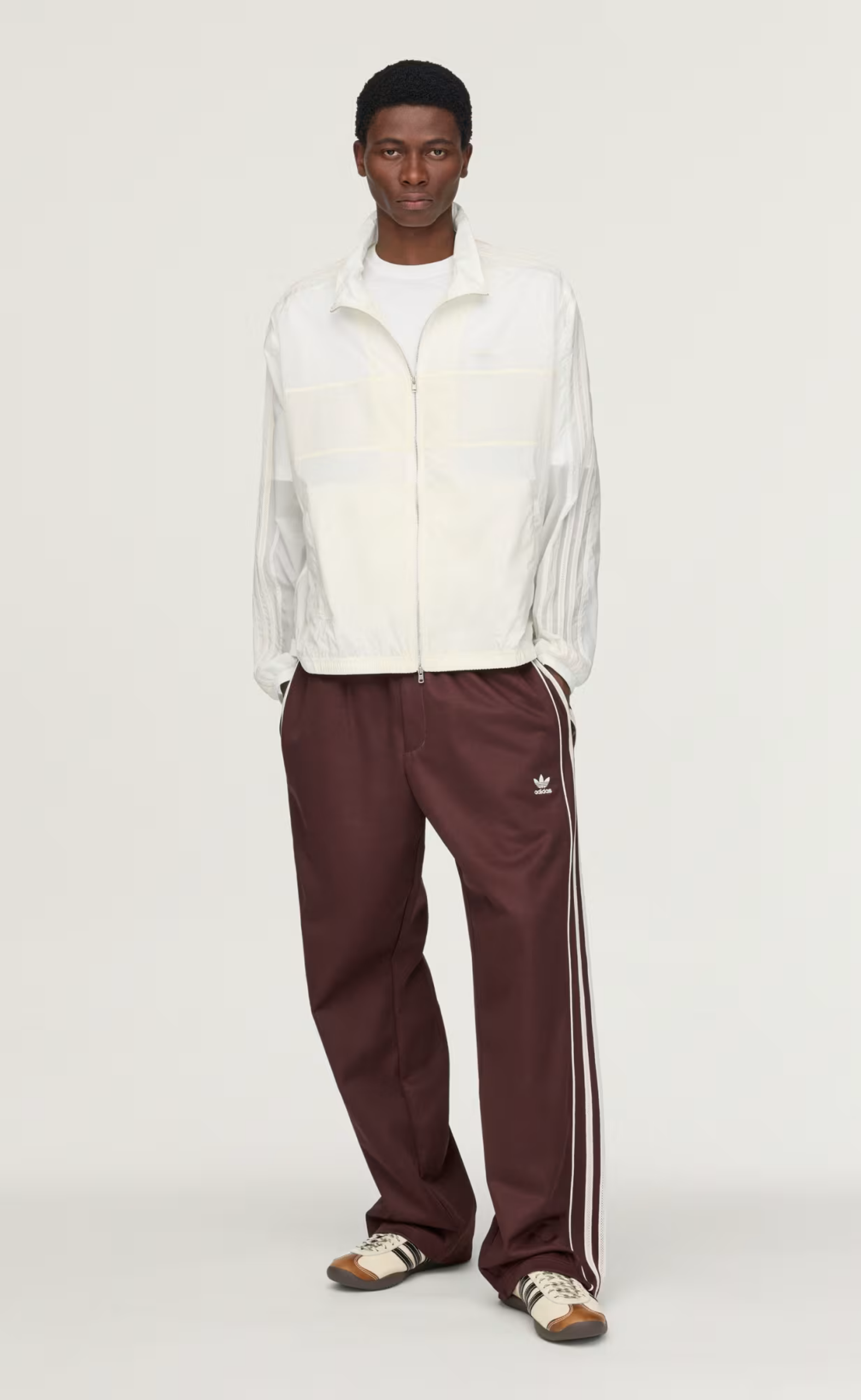 WB CHALK WHITE TRACK JACKET