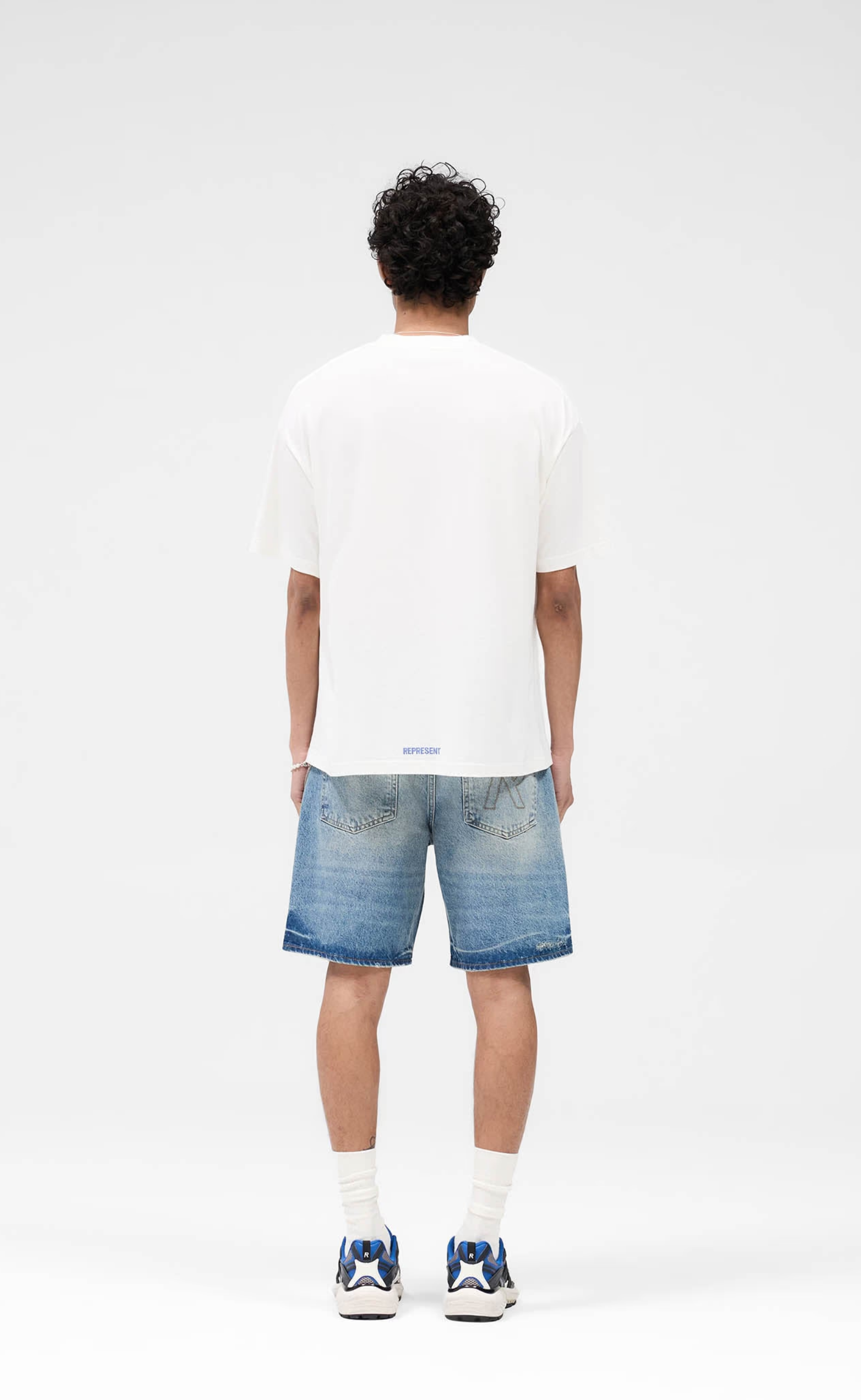 R10T TAILORED DENIM BLUE SHORTS