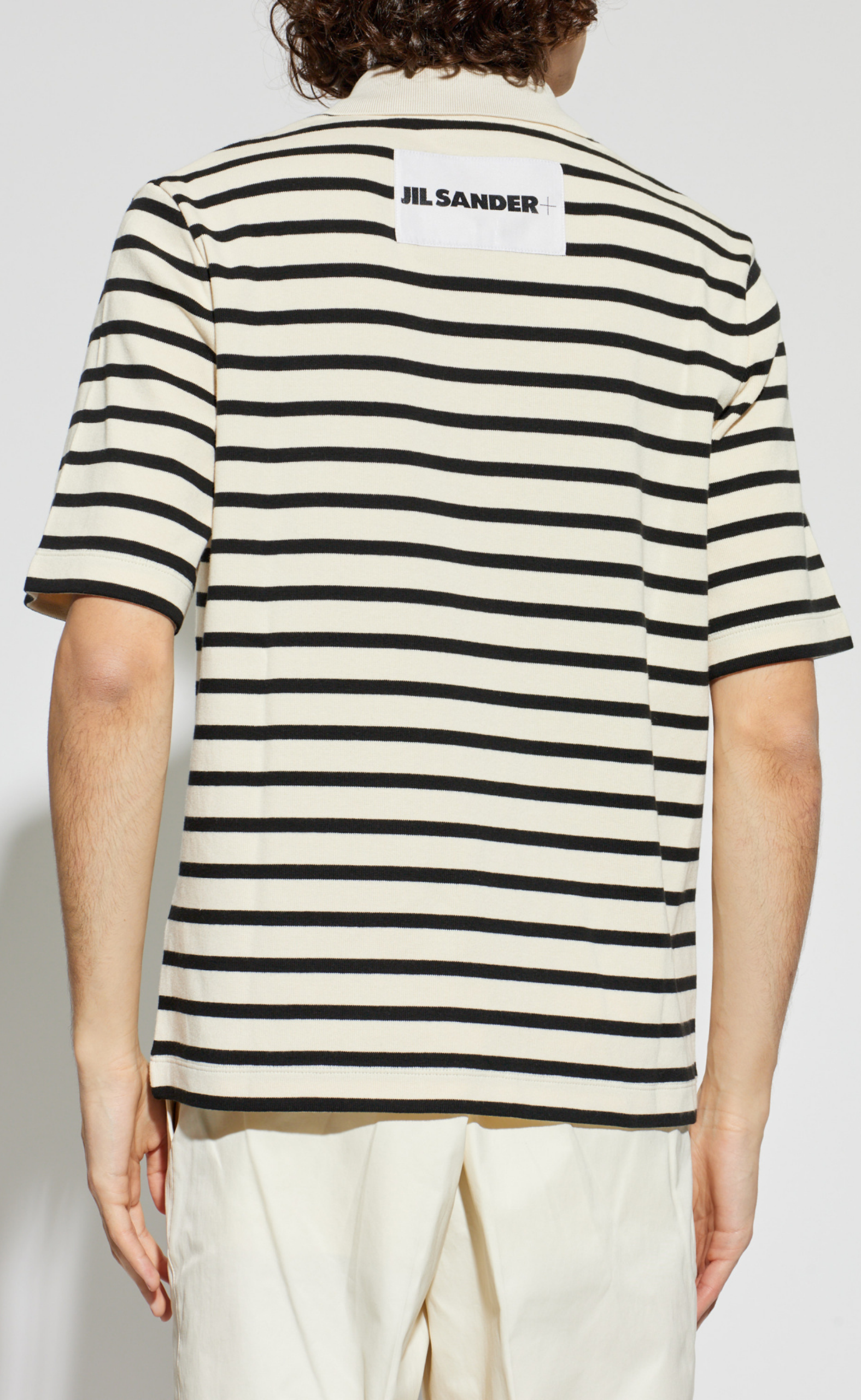 STRIPED SHORT SLEEVE POLO BLUEJAY T-SHIRT