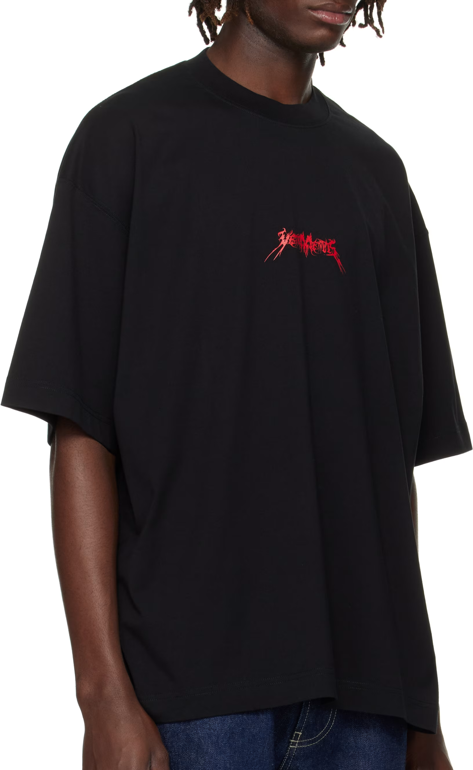 METAL LOGO REGULAR BLACK T-SHIRT