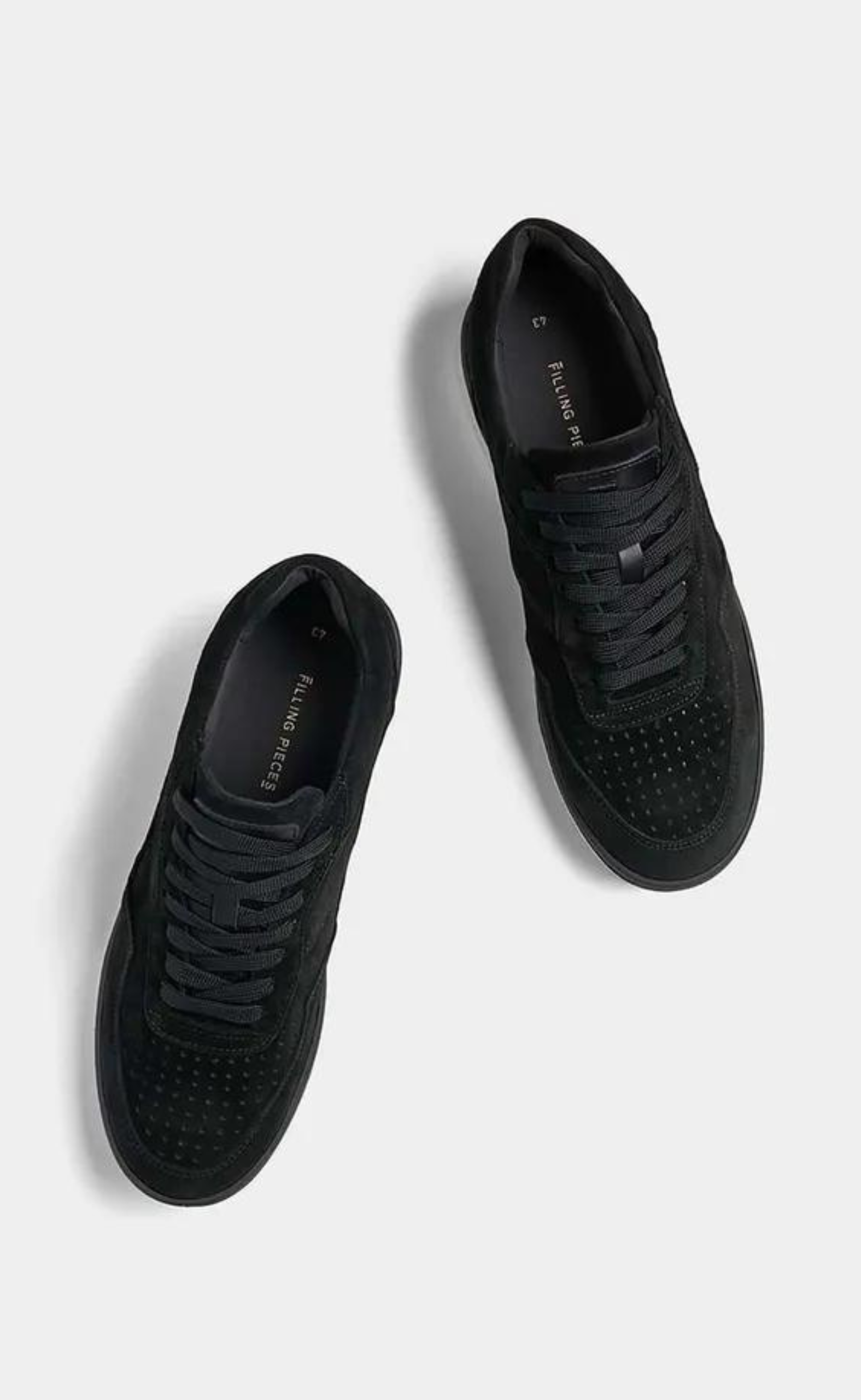 ACE SUEDE JET BLACK SNEAKERS