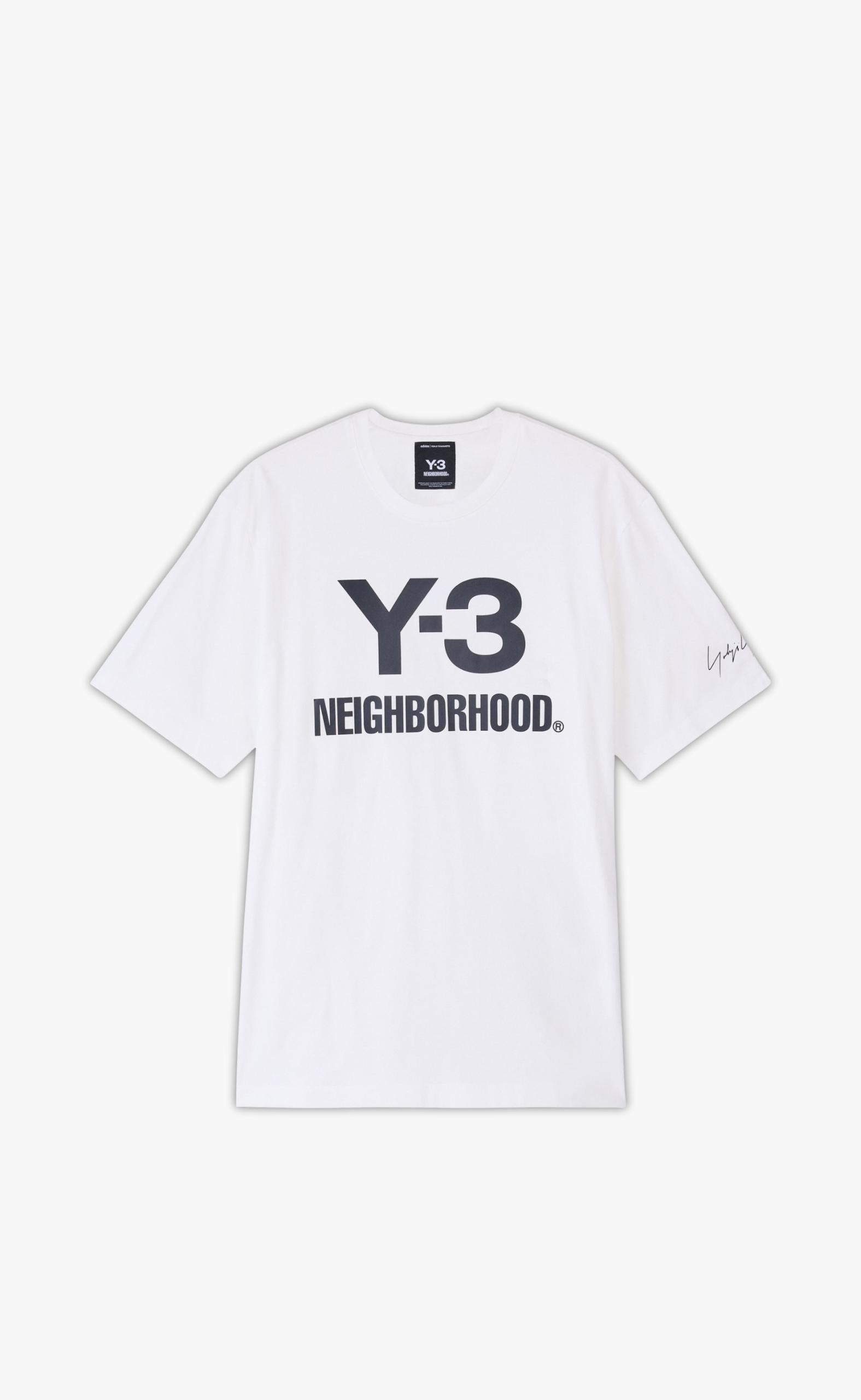 Y-3 NBHD LOGO WHITE T-SHIRT