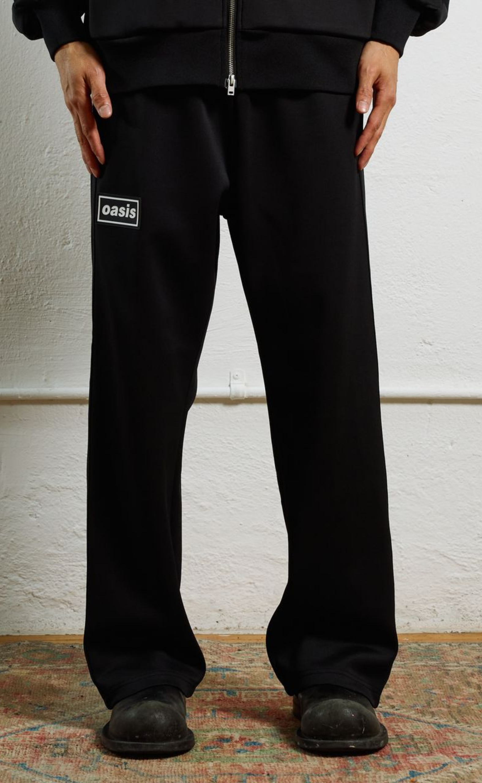 FOREVER BLACK TRACK PANTS