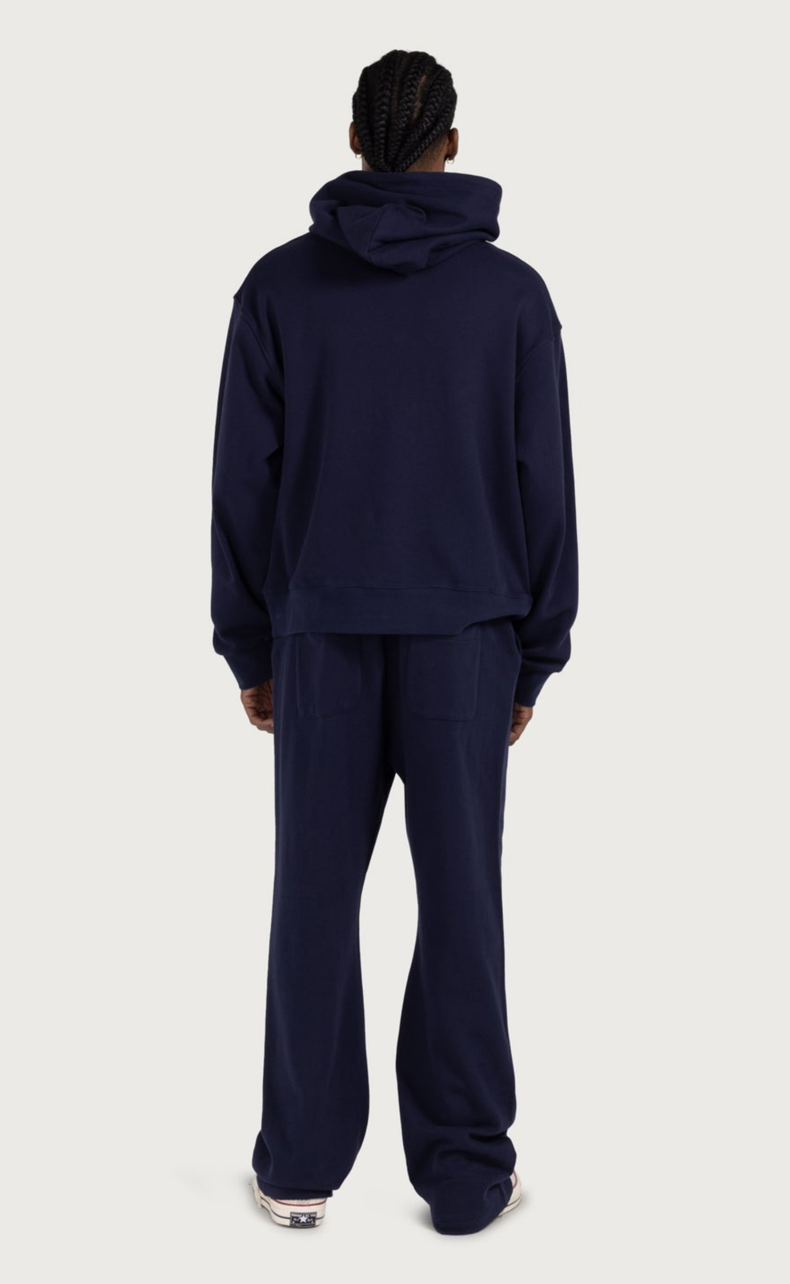REVERSE NAVY SWEATPANTS
