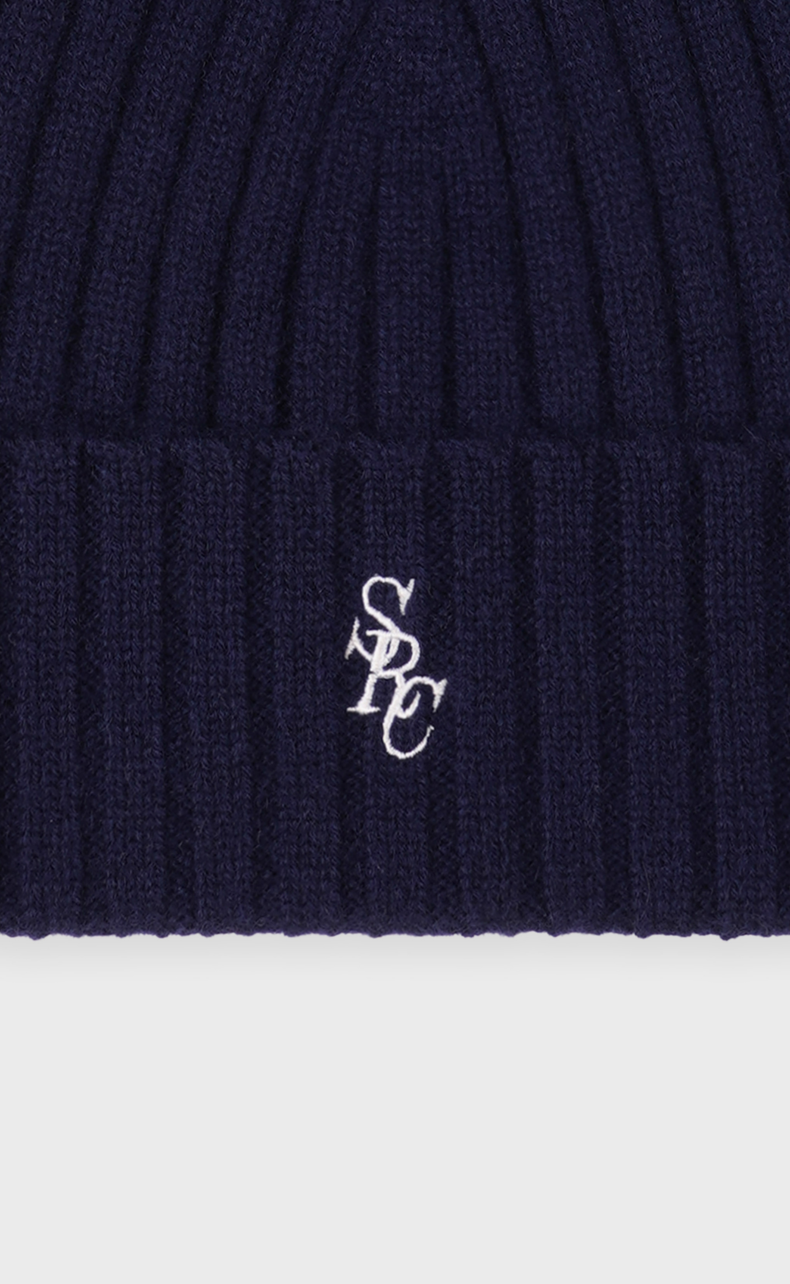 SRC CASHMERE NAVY BEANIE