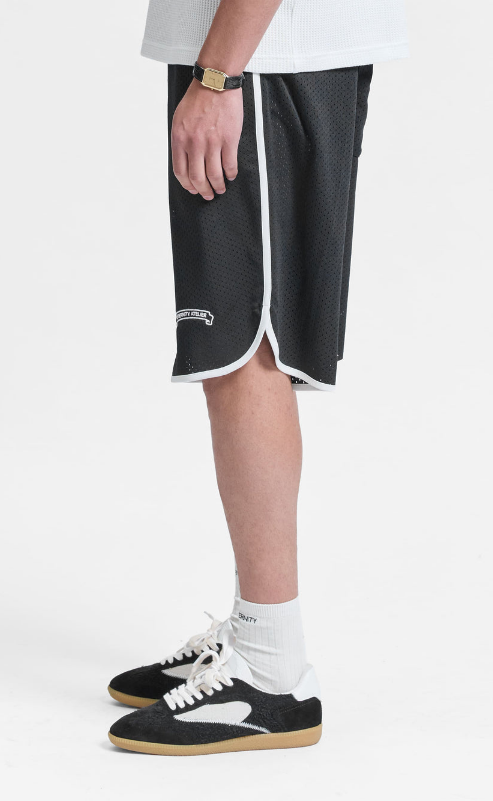 BAND OF PROCESS MESH BLACK SHORTS