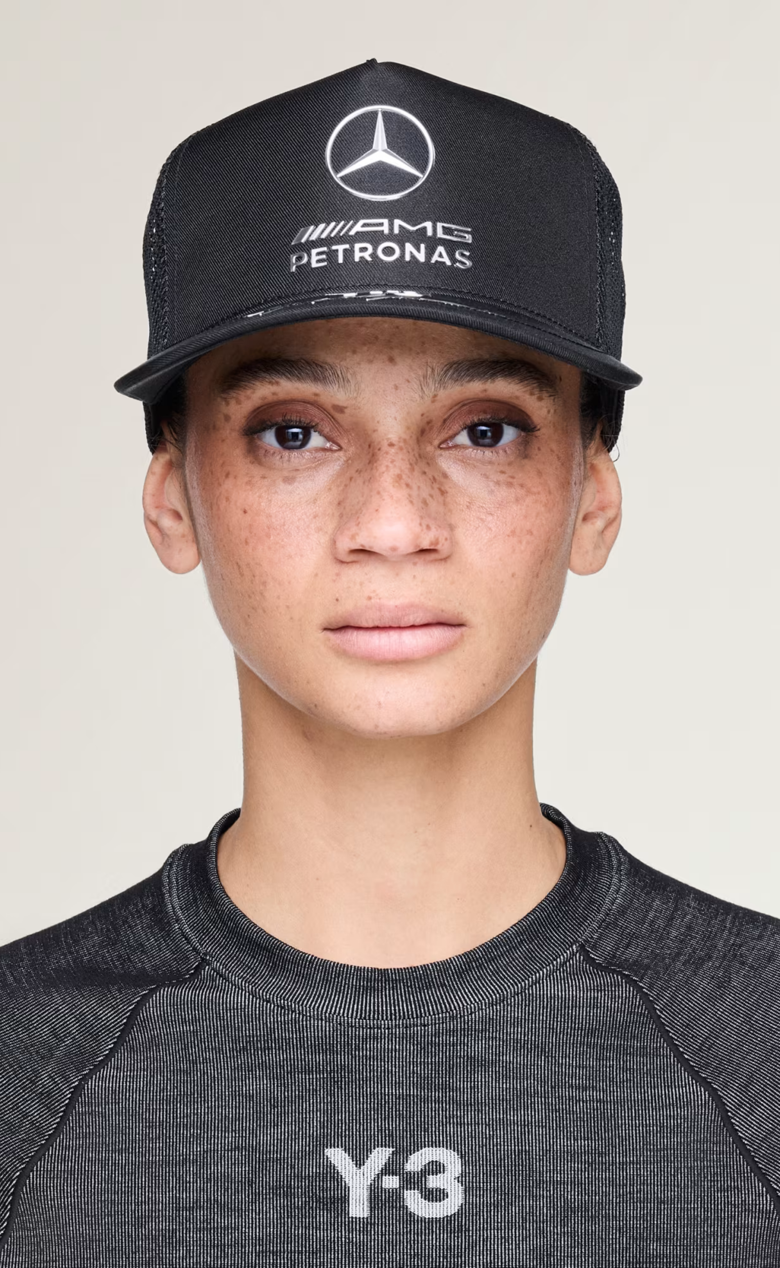 F1 MERCEDES TRUCKER BLACK HAT