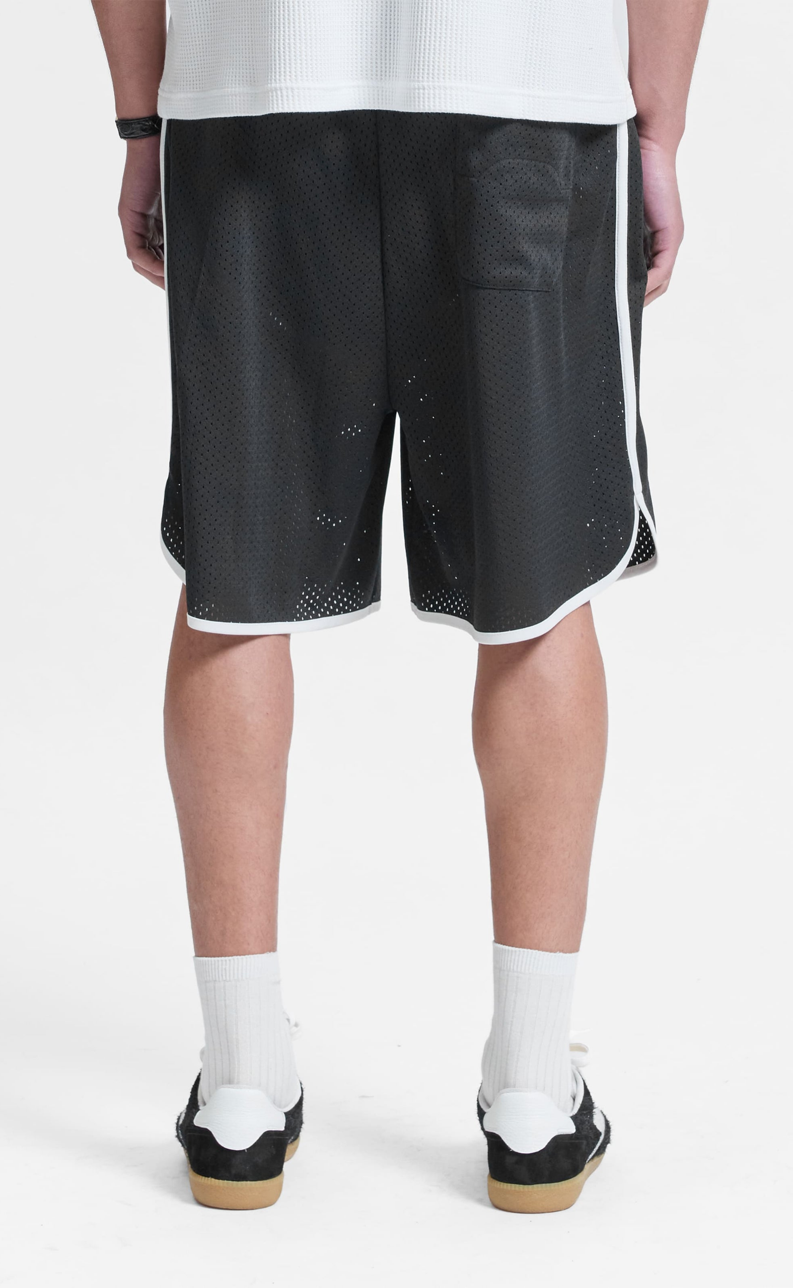 BAND OF PROCESS MESH BLACK SHORTS