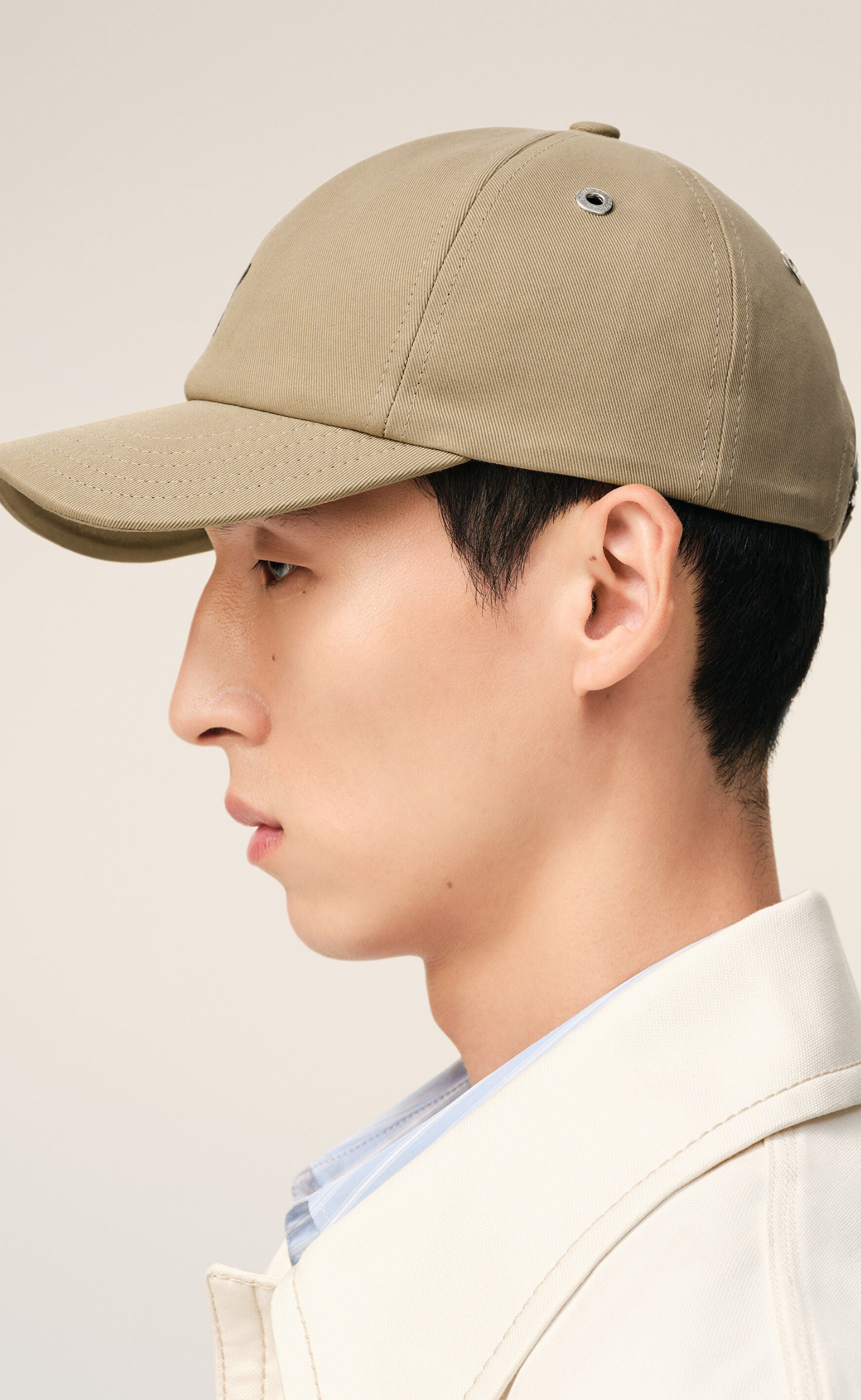 AMI DE COEUR EMBROIDERY TAUPE HAT
