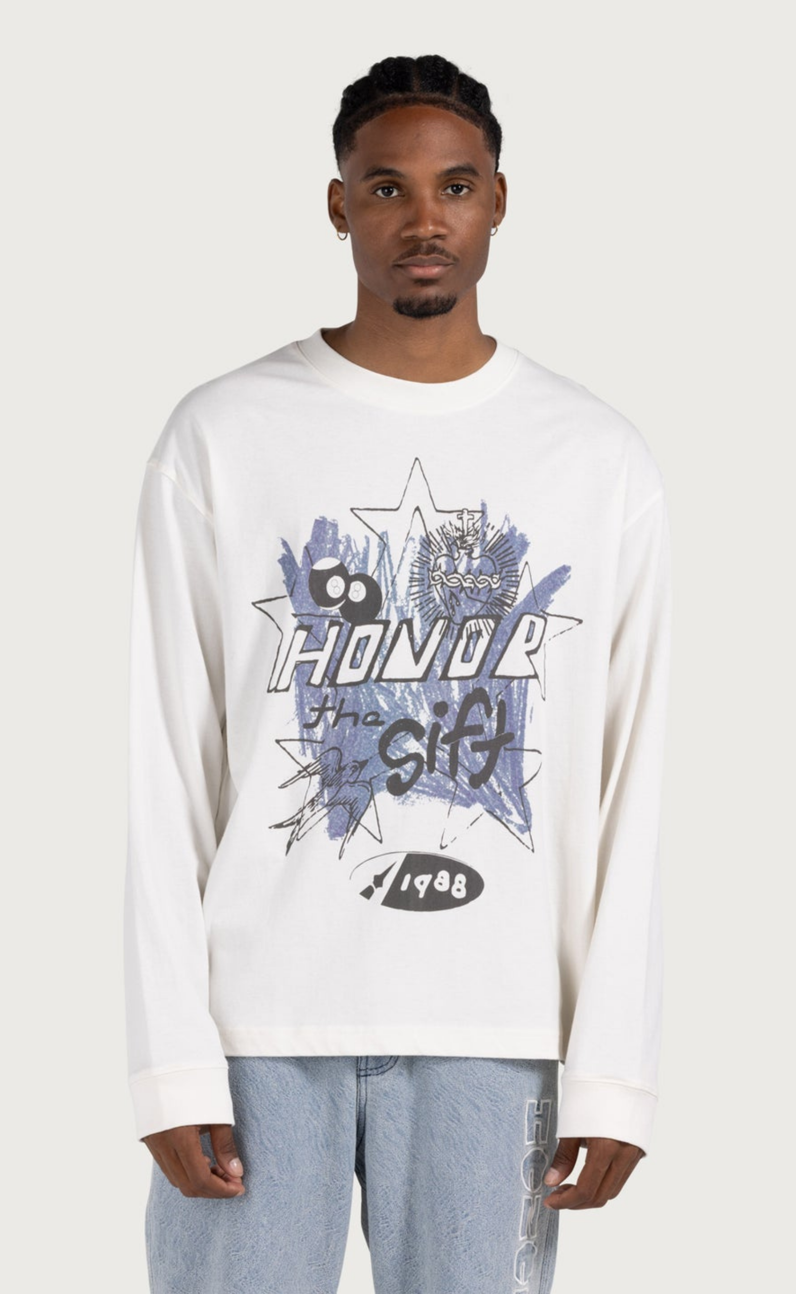 POP ART WHITE LONGSLEEVE