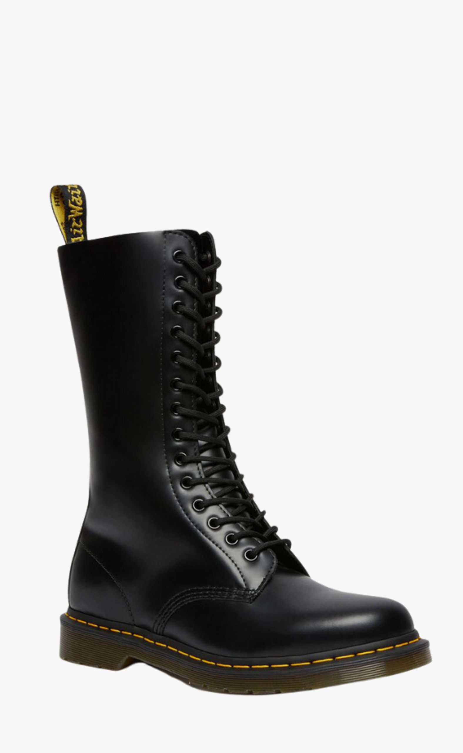 14 Eye Boot Black Smooth