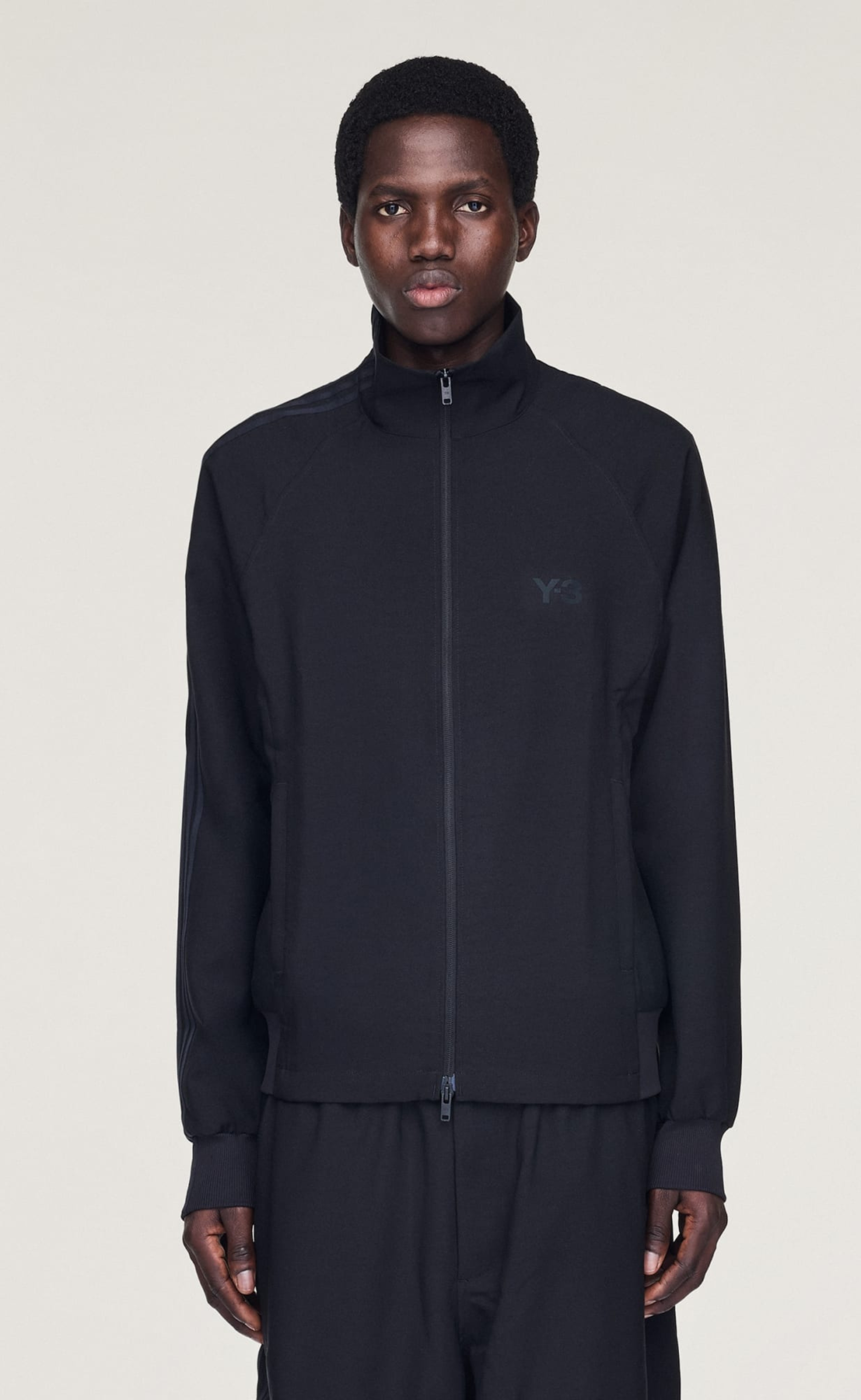 SPORT UNIFORM TRACK TOP BLACK HOODIE