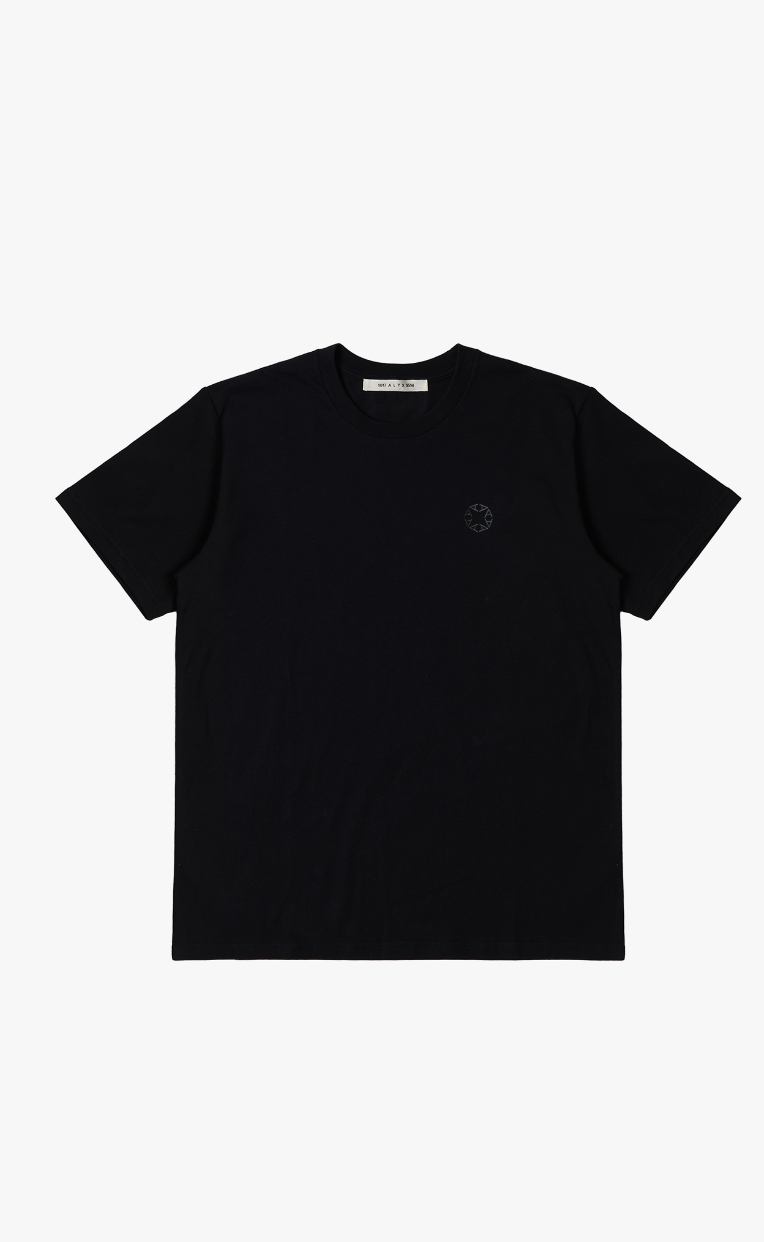 ESSENTIALS REGULAR FIT SS BLACK T-SHIRT