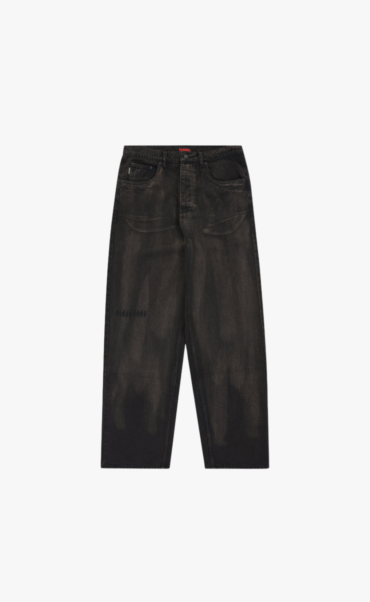 OIL BAGGY BROWN JEANS