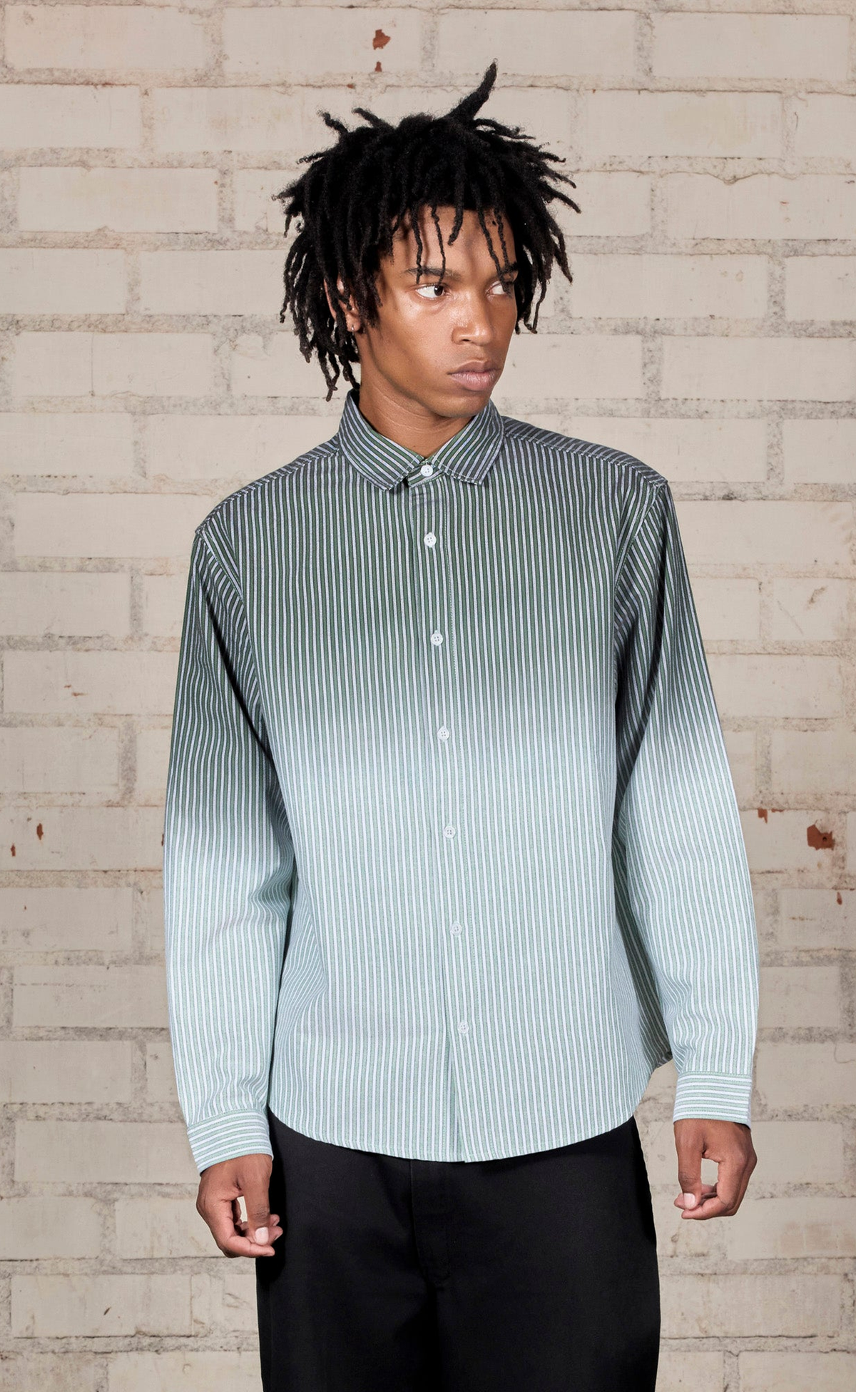FADE BUTTON UP MULTI SHIRT