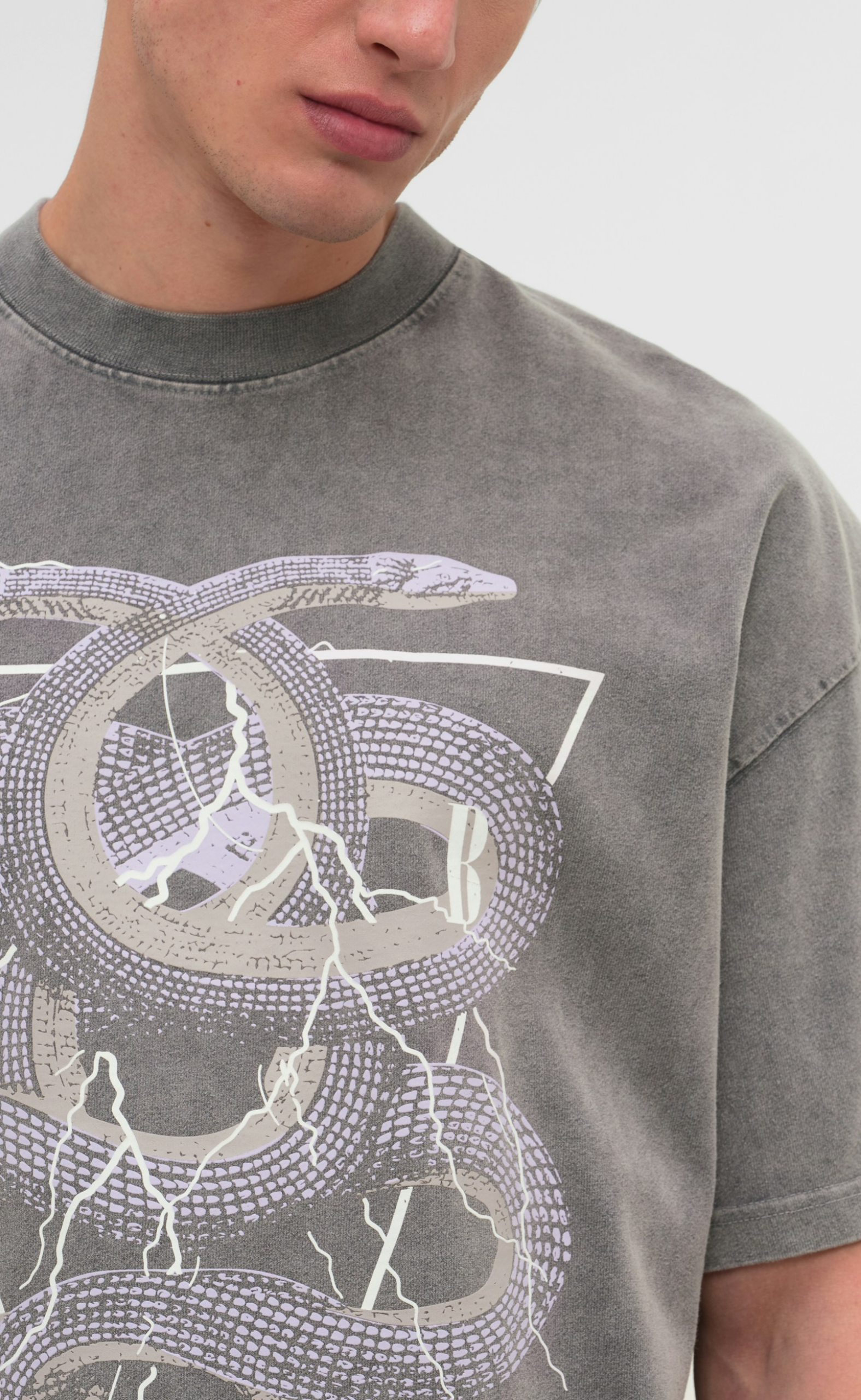 SERPANT GRAY VINTAGE T-SHIRT