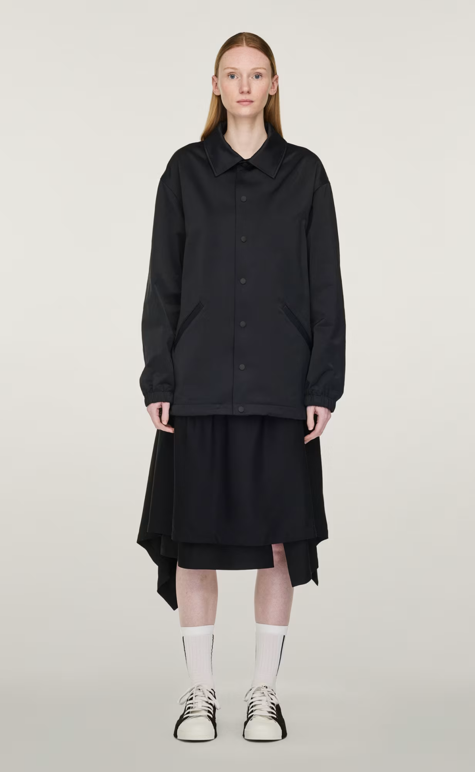 GRAPHIC COACH BLACK JACKET