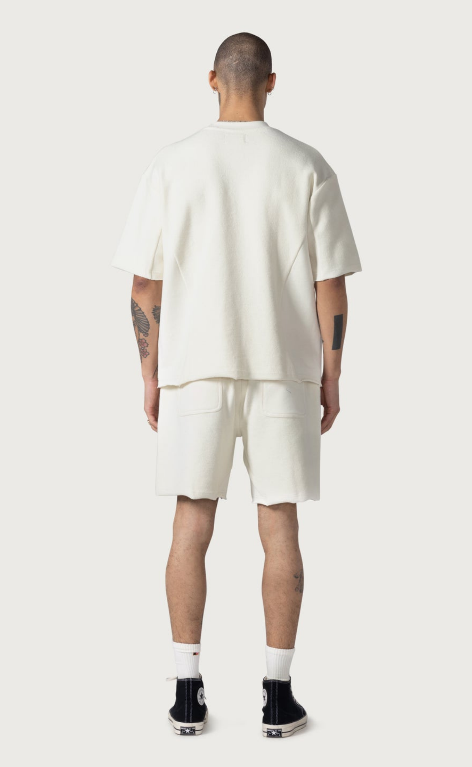 BLOCK PARTY REVERSE TERRY BONE SHORTS
