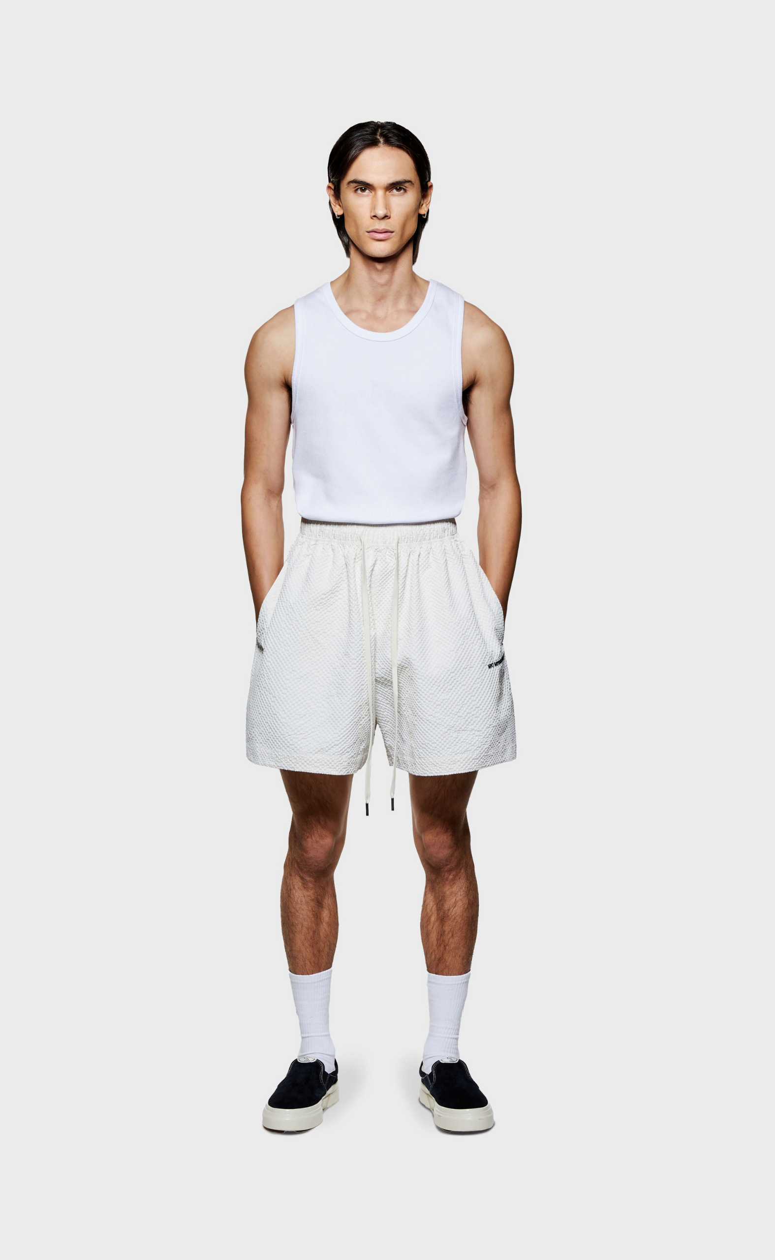 SEERSUCKER BONE SHORTS