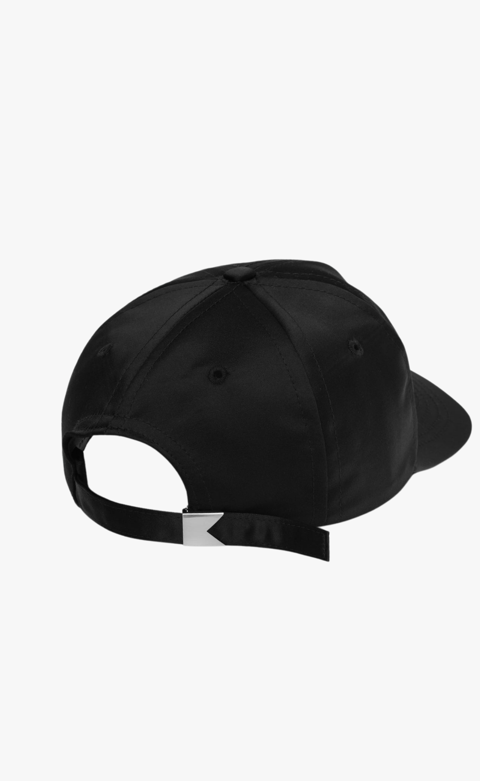 RHUDE SPORTS CLUB CURVED BRIM BLACK HAT