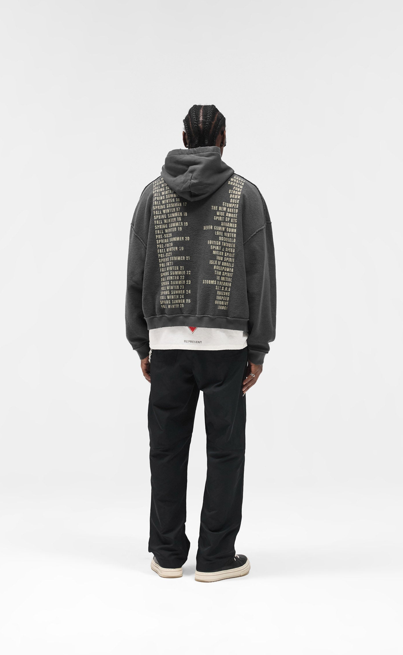 REPRESENT LIVING LEGACY TOUR SUN FADE GREY HOODIE