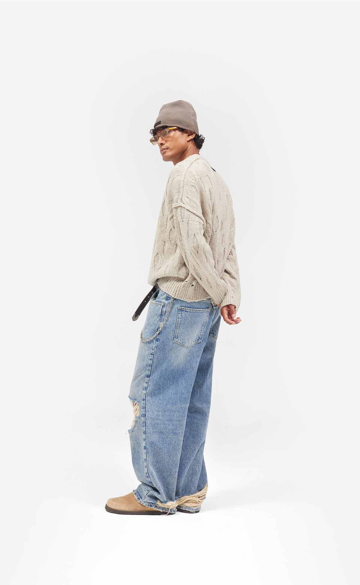 R3 BAGGY MOSS BLUE JEANS