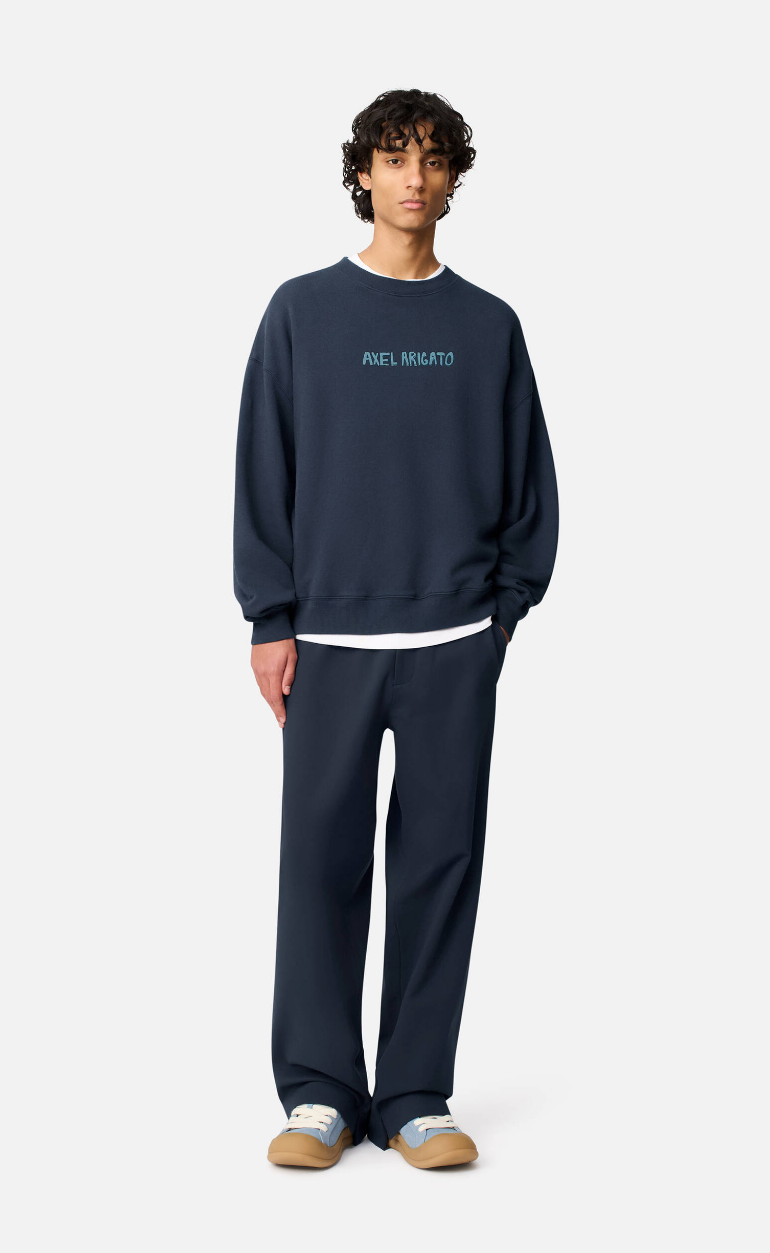 SHAW NAVY TRACK PANTS