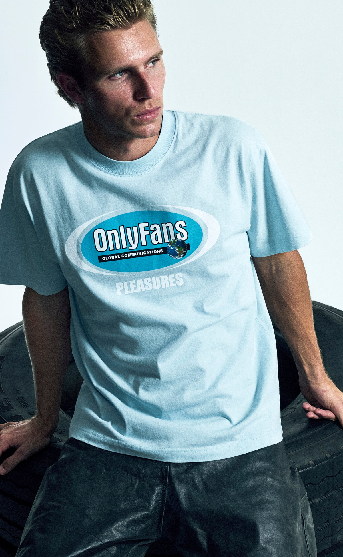 COMMUNICATIONS POWDER BLUE T-SHIRT